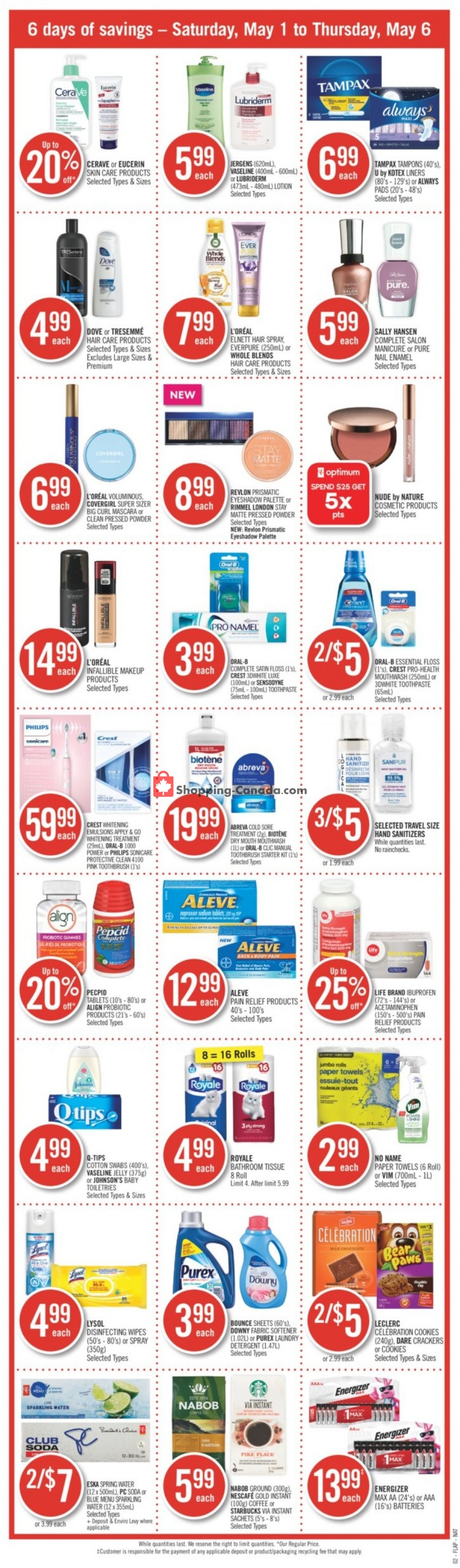 Shoppers Drug Mart flyer from Saturday May 1, 2021 to Thursday May 6, 2021 - page 3