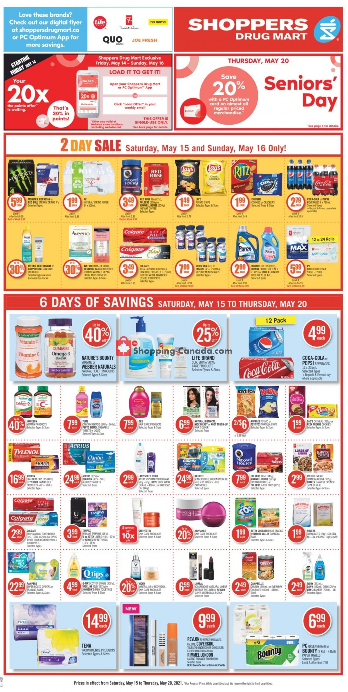 Shoppers Drug Mart flyer from Saturday May 15, 2021 to Thursday May 20, 2021 - page 4