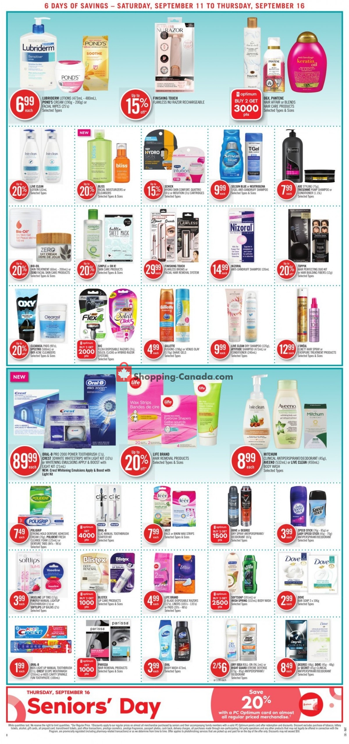 Shoppers Drug Mart flyer from Saturday September 11, 2021 to Thursday September 16, 2021 - page 12