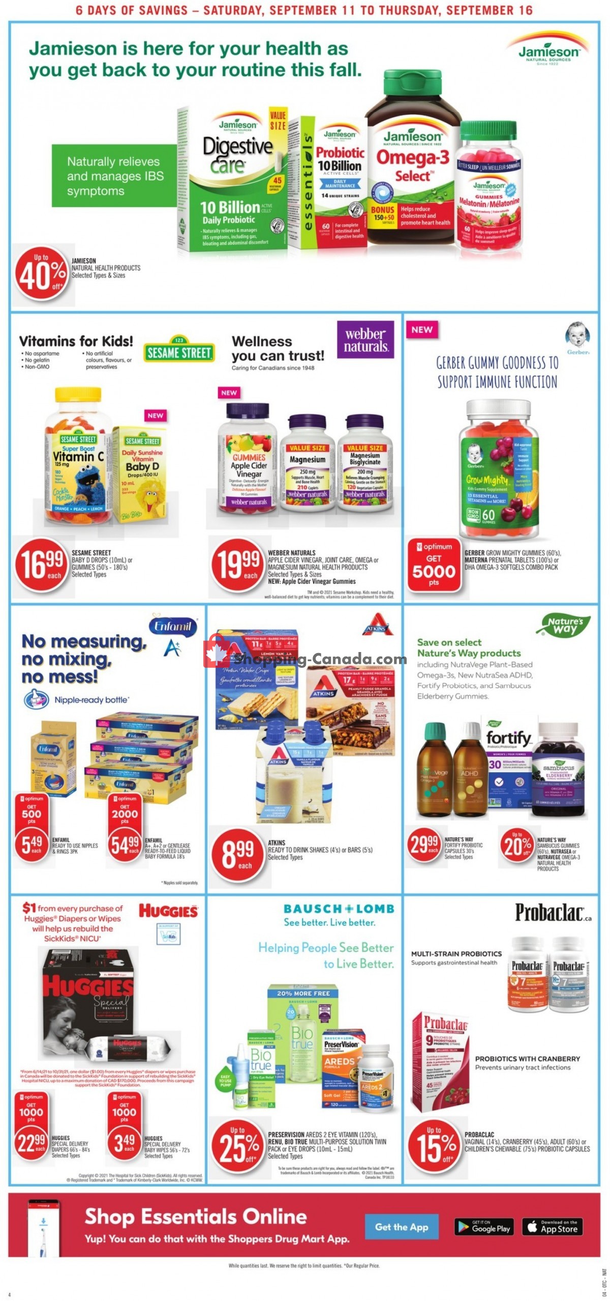 Shoppers Drug Mart flyer from Saturday September 11, 2021 to Thursday September 16, 2021 - page 6