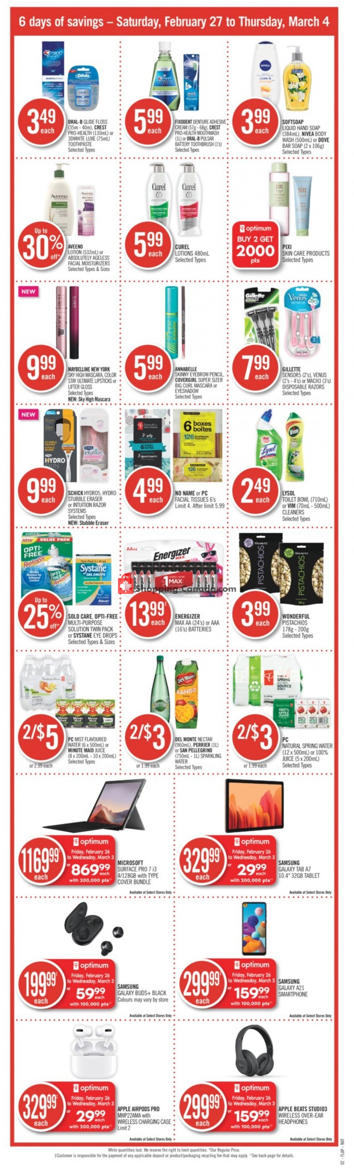 Shoppers Drug Mart flyer from Saturday February 27, 2021 to Thursday March 4, 2021 - page 5