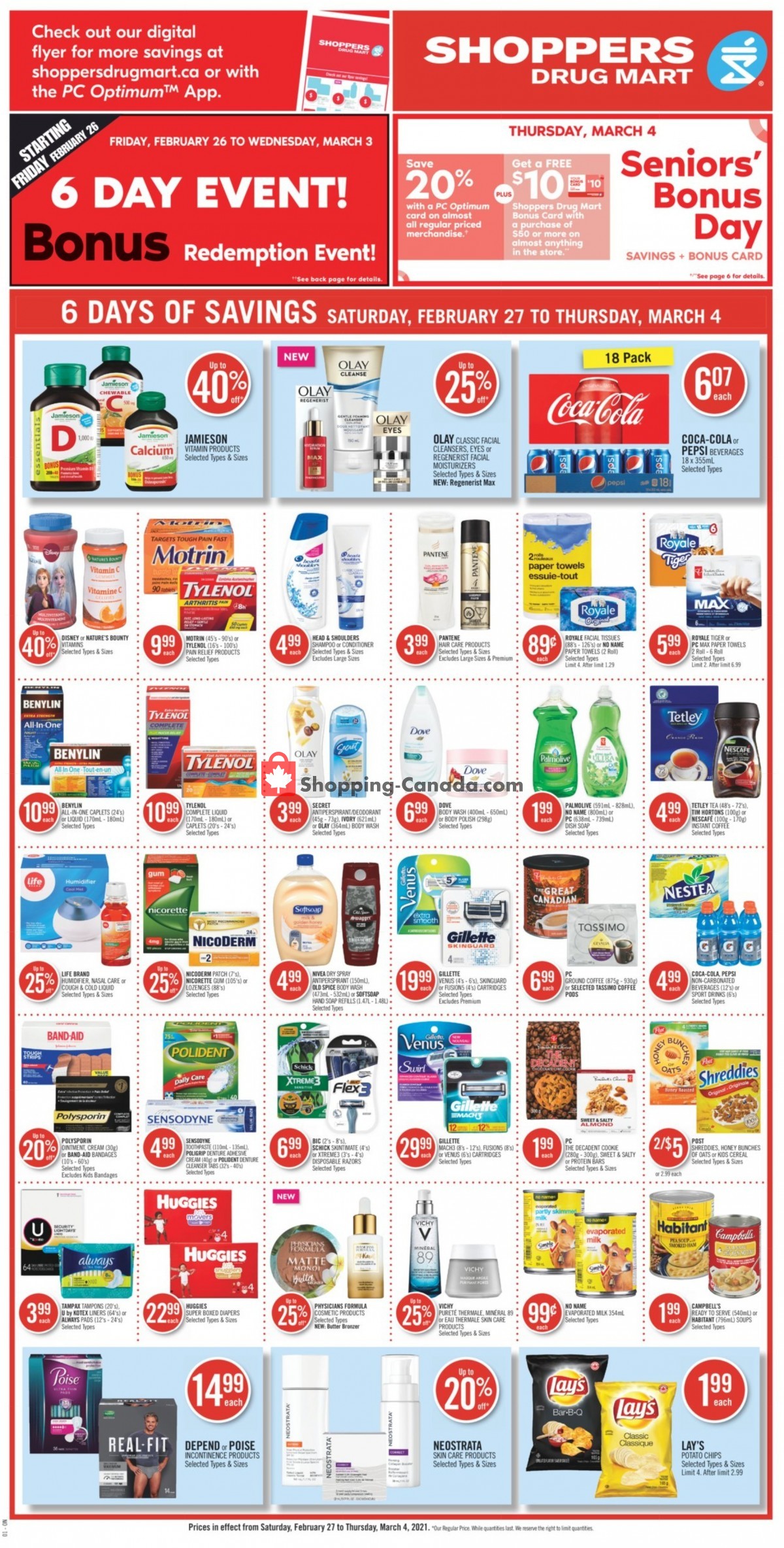 Shoppers Drug Mart flyer from Saturday February 27, 2021 to Thursday March 4, 2021 - page 6