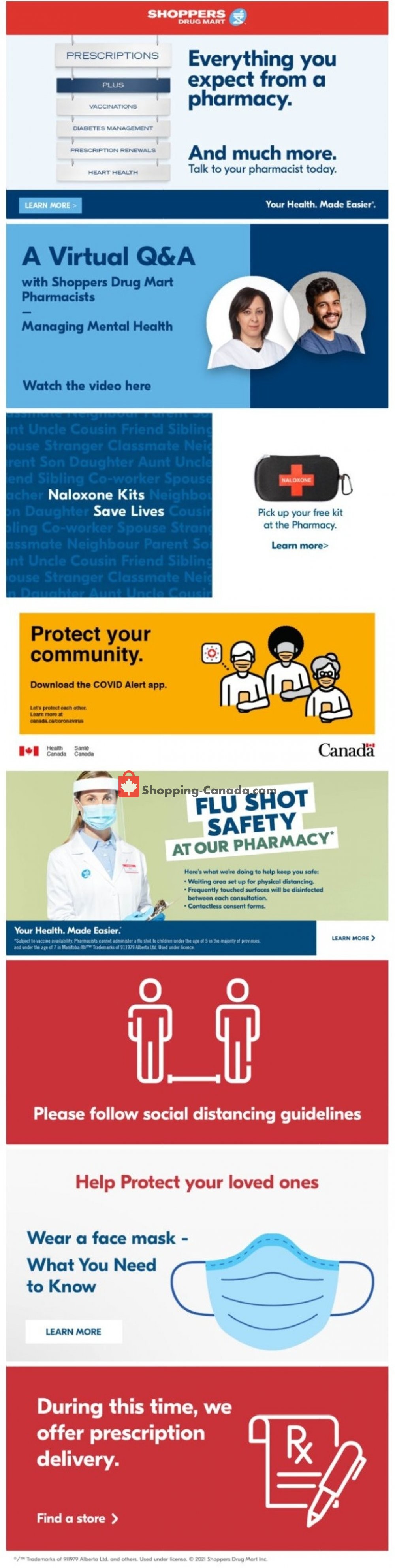 Shoppers Drug Mart flyer from Saturday January 16, 2021 to Thursday January 21, 2021 - page 1