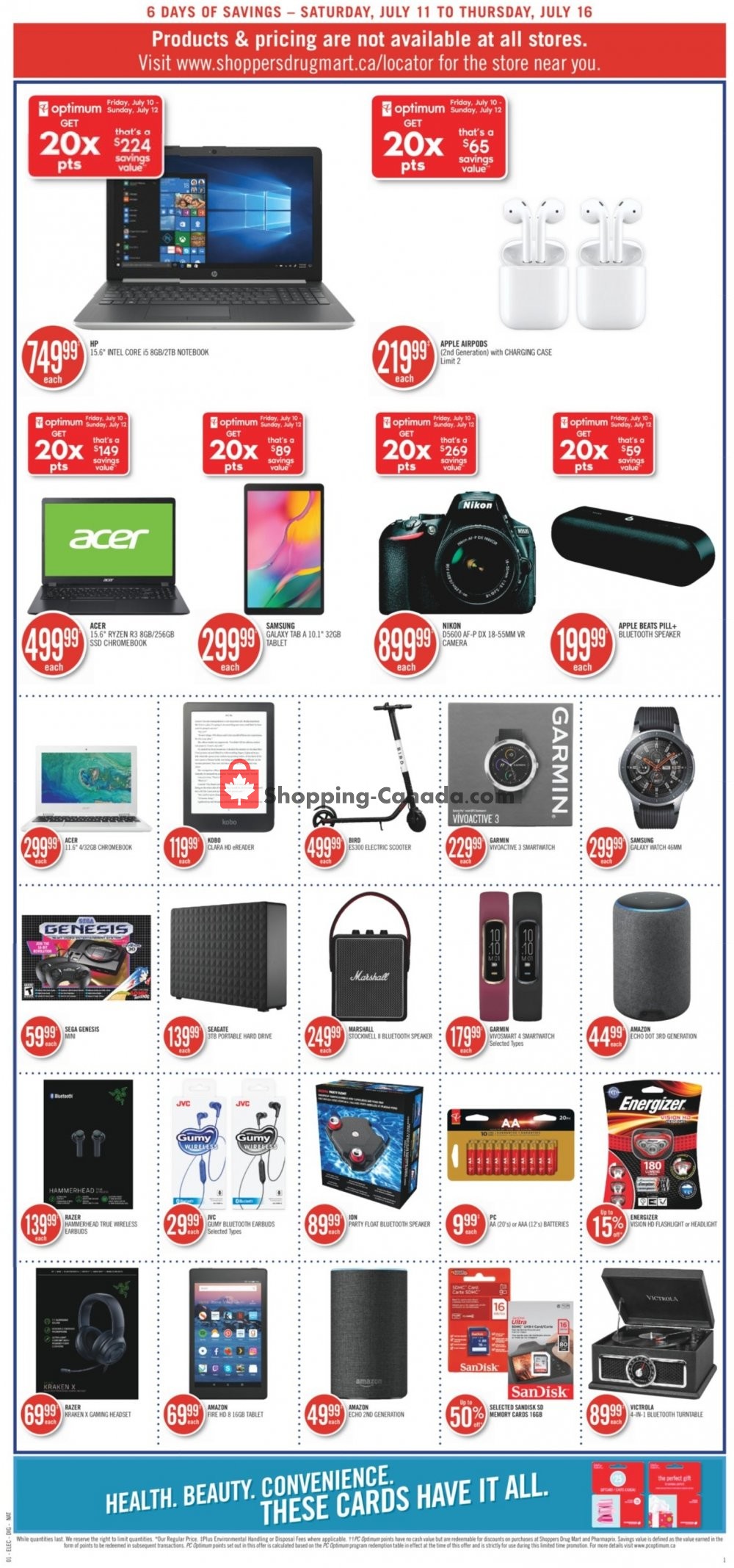 Shoppers Drug Mart flyer from Saturday July 11, 2020 to Thursday July 16, 2020 - page 10
