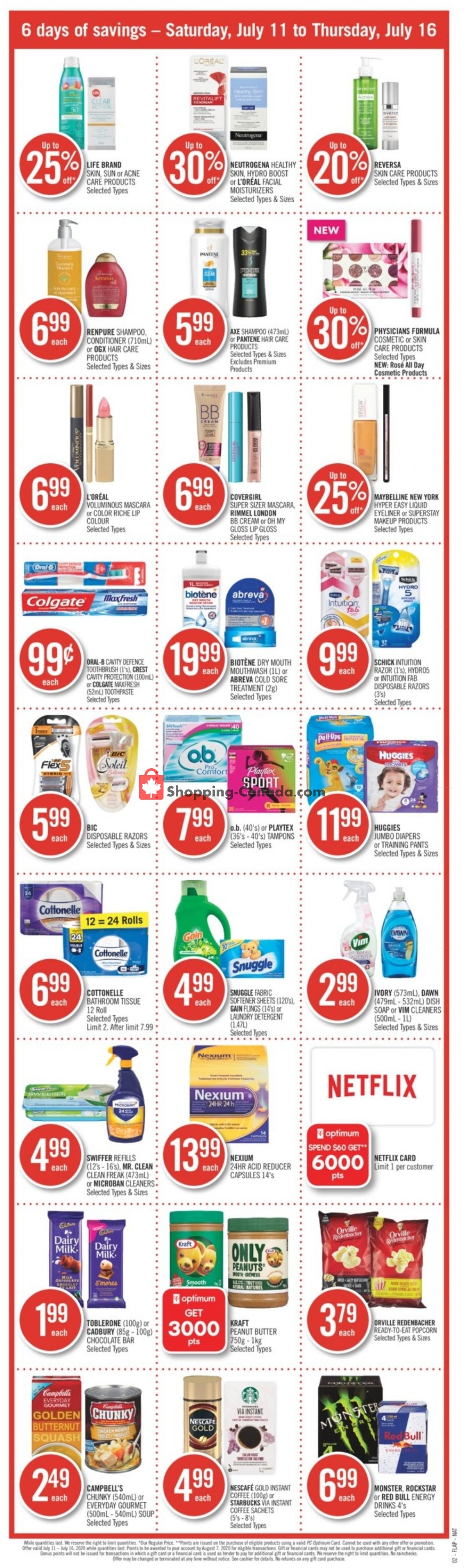 Shoppers Drug Mart flyer from Saturday July 11, 2020 to Thursday July 16, 2020 - page 3
