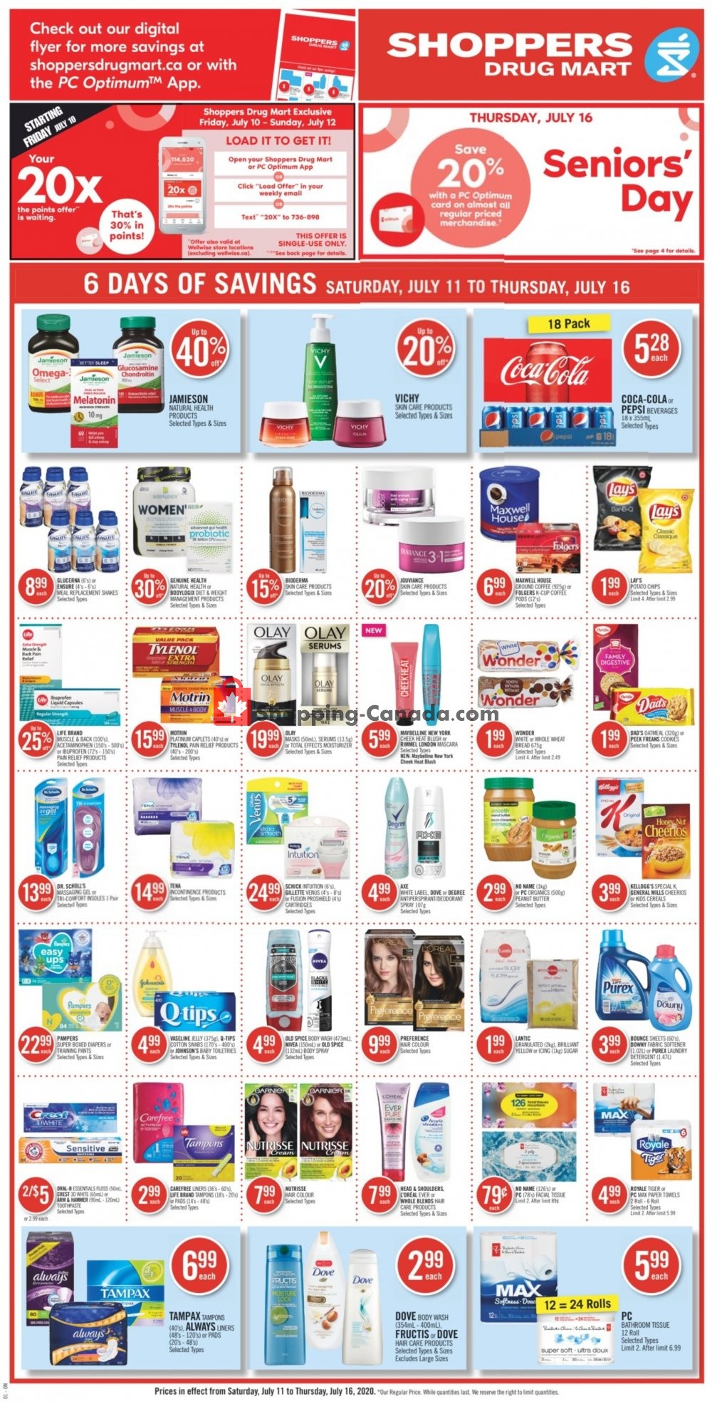 Shoppers Drug Mart flyer from Saturday July 11, 2020 to Thursday July 16, 2020 - page 4