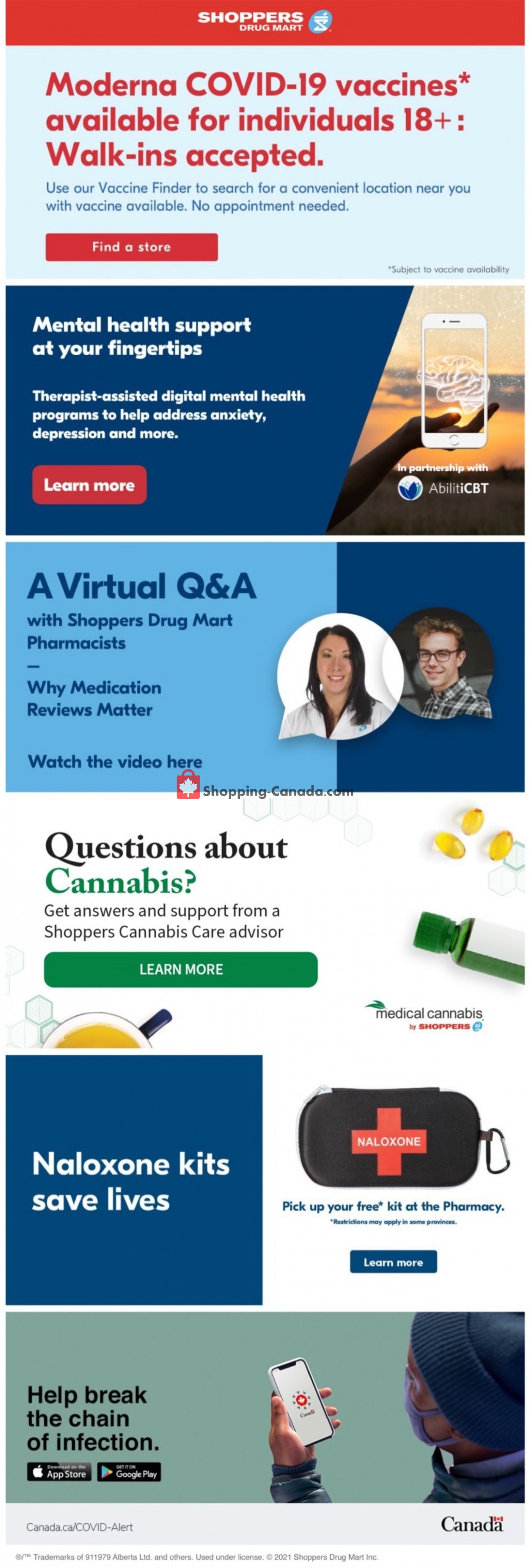 Shoppers Drug Mart flyer from Saturday July 17, 2021 to Friday July 23, 2021 - page 1