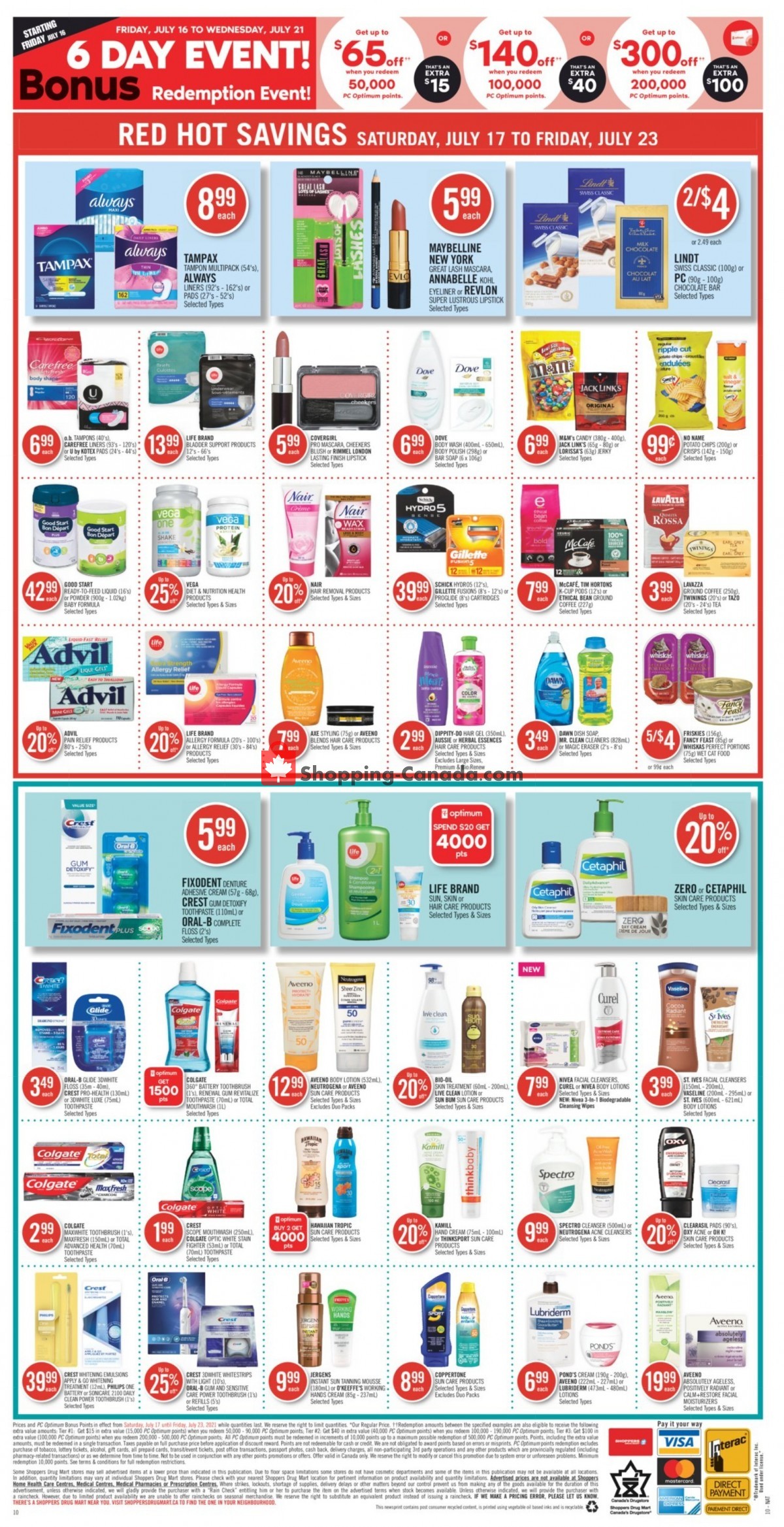 Shoppers Drug Mart flyer from Saturday July 17, 2021 to Friday July 23, 2021 - page 21