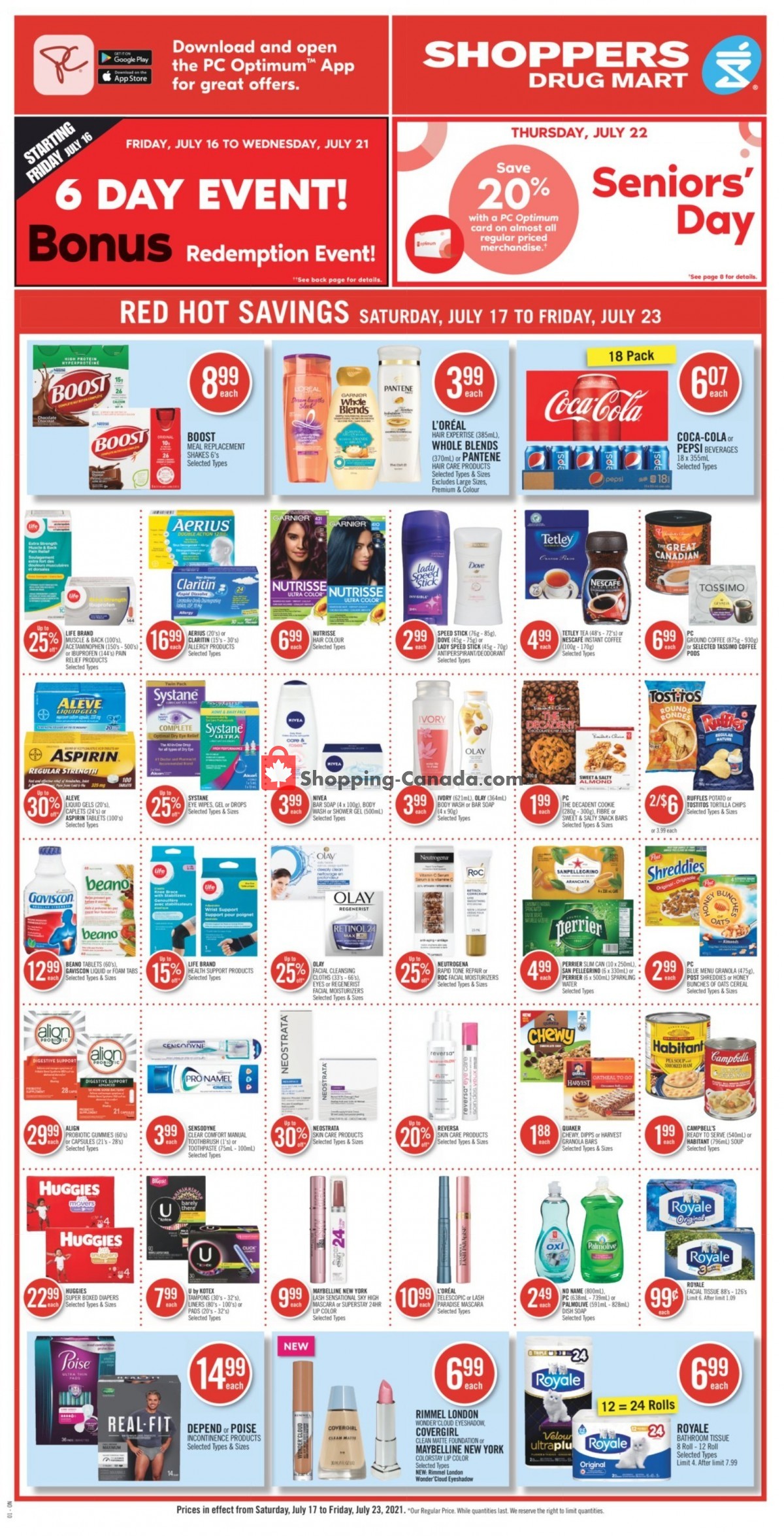 Shoppers Drug Mart flyer from Saturday July 17, 2021 to Friday July 23, 2021 - page 6
