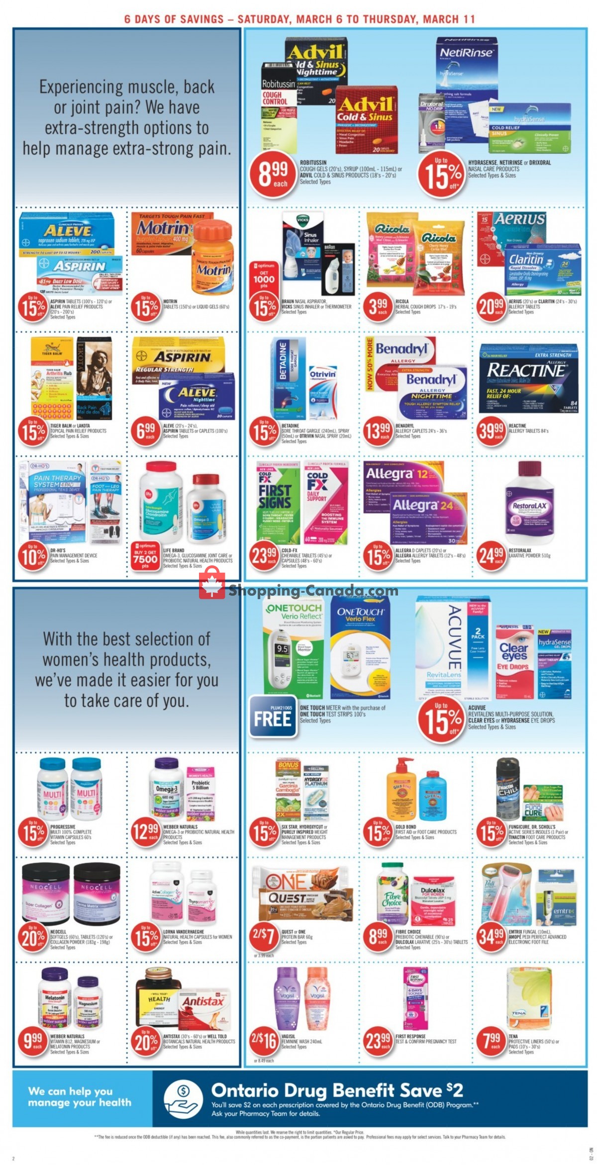 Shoppers Drug Mart flyer from Saturday March 6, 2021 to Thursday March 11, 2021 - page 6