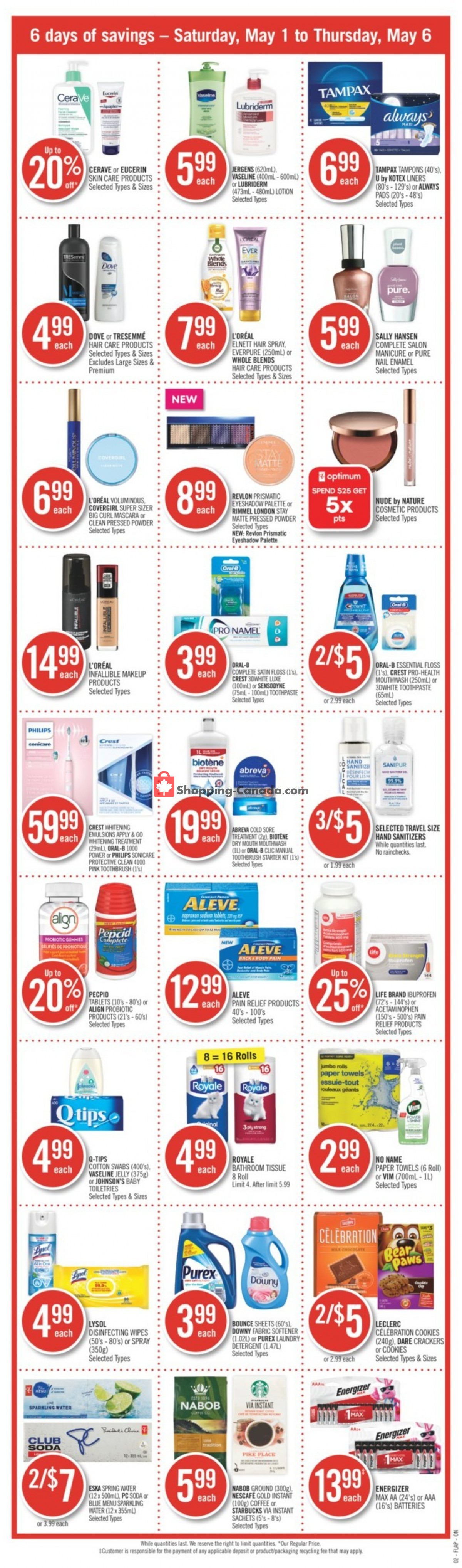Shoppers Drug Mart flyer from Saturday May 1, 2021 to Thursday May 6, 2021 - page 3