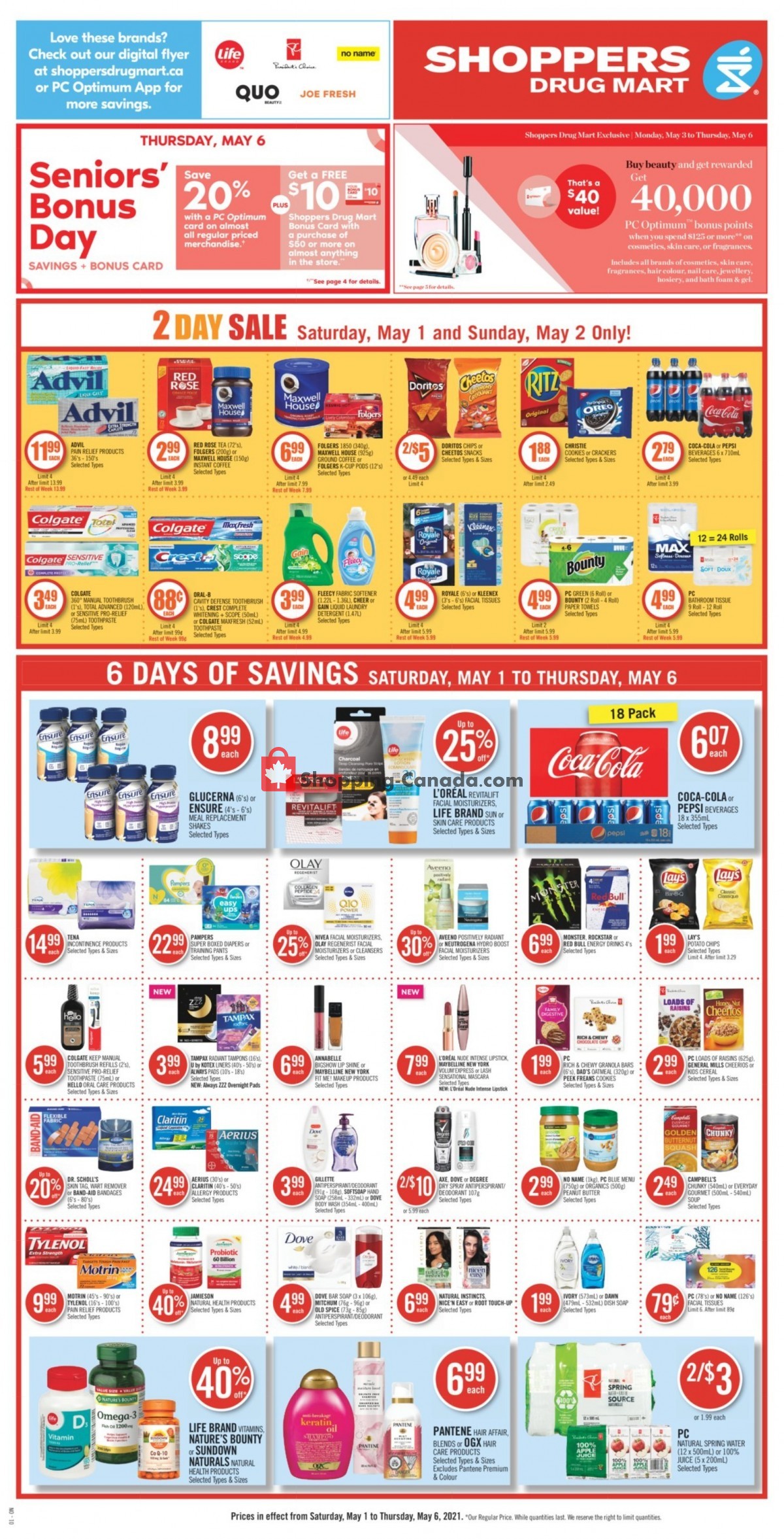 Shoppers Drug Mart flyer from Saturday May 1, 2021 to Thursday May 6, 2021 - page 4