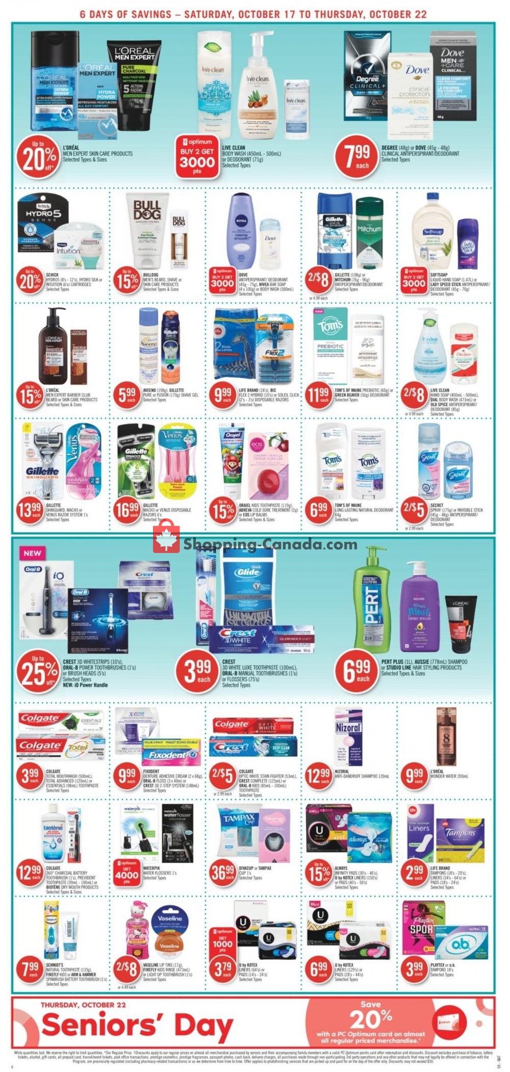 Shoppers Drug Mart flyer from Saturday October 17, 2020 to Thursday October 22, 2020 - page 10