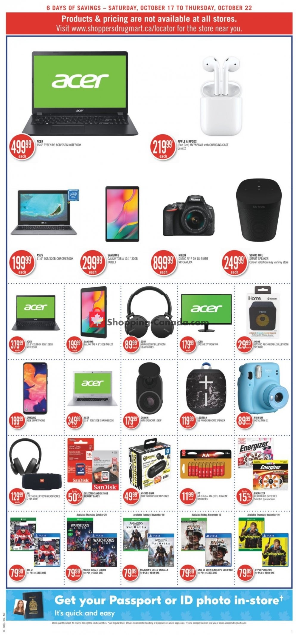 Shoppers Drug Mart flyer from Saturday October 17, 2020 to Thursday October 22, 2020 - page 19