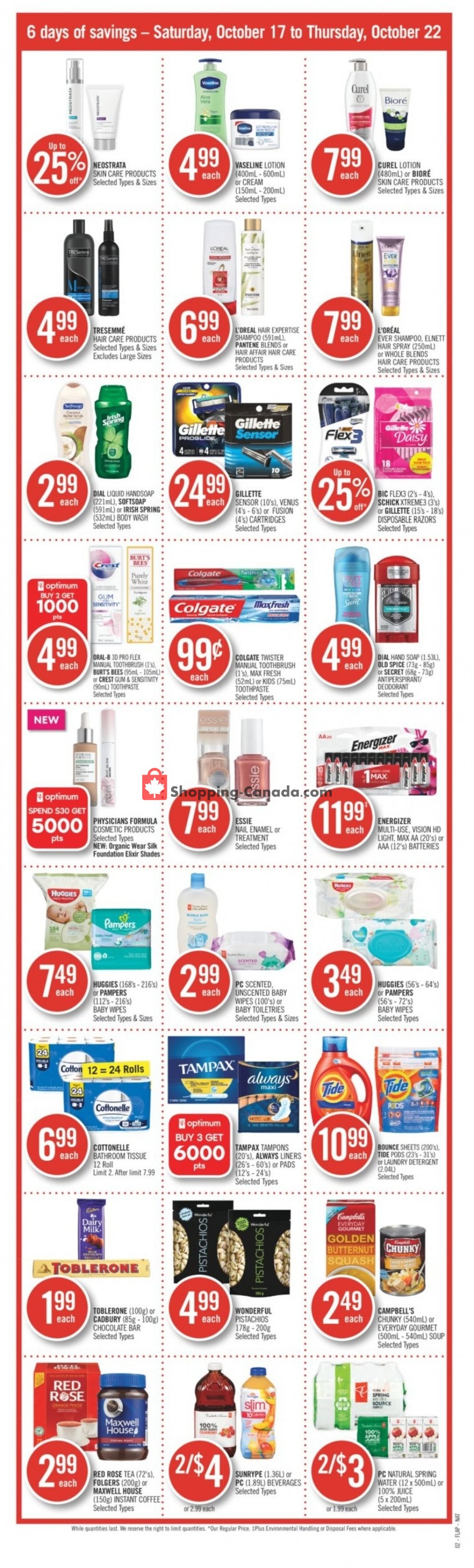 Shoppers Drug Mart flyer from Saturday October 17, 2020 to Thursday October 22, 2020 - page 4