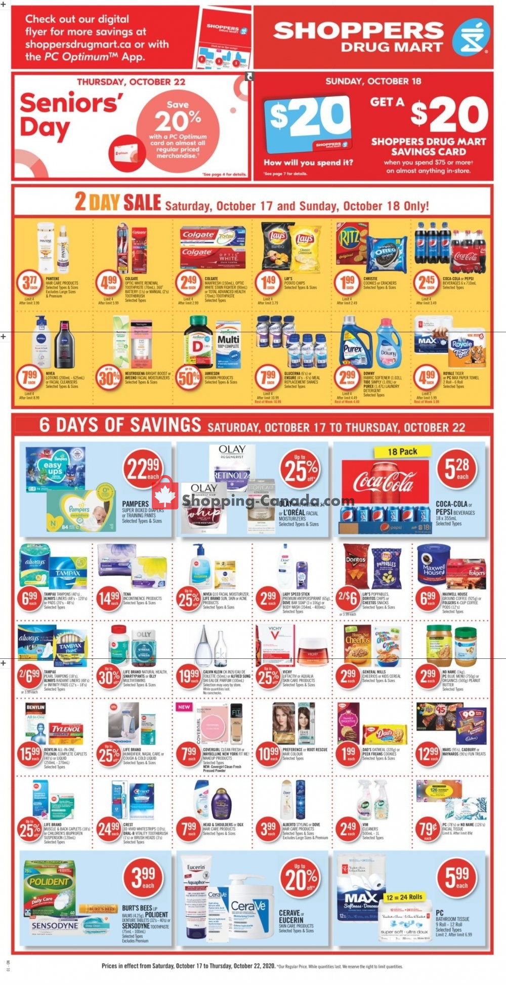 Shoppers Drug Mart flyer from Saturday October 17, 2020 to Thursday October 22, 2020 - page 5