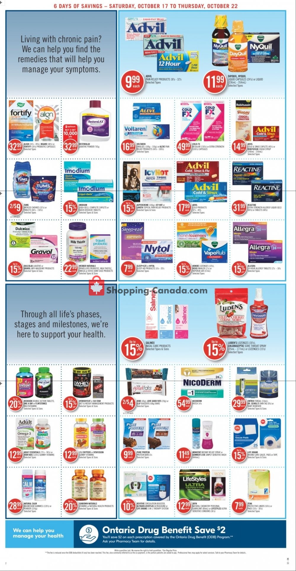 Shoppers Drug Mart flyer from Saturday October 17, 2020 to Thursday October 22, 2020 - page 6