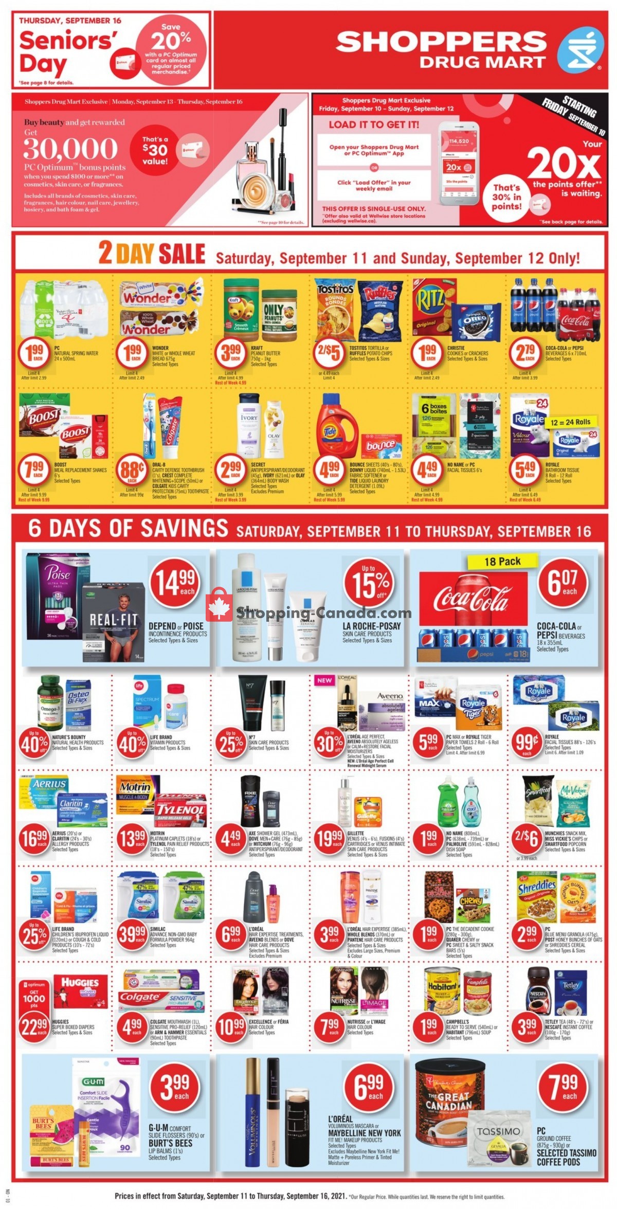 Shoppers Drug Mart flyer from Saturday September 11, 2021 to Thursday September 16, 2021 - page 3