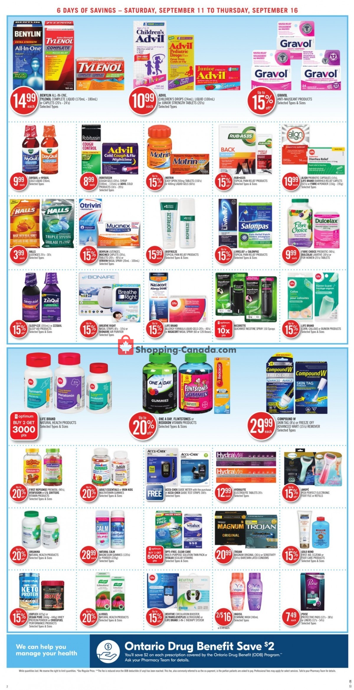 Shoppers Drug Mart flyer from Saturday September 11, 2021 to Thursday September 16, 2021 - page 4