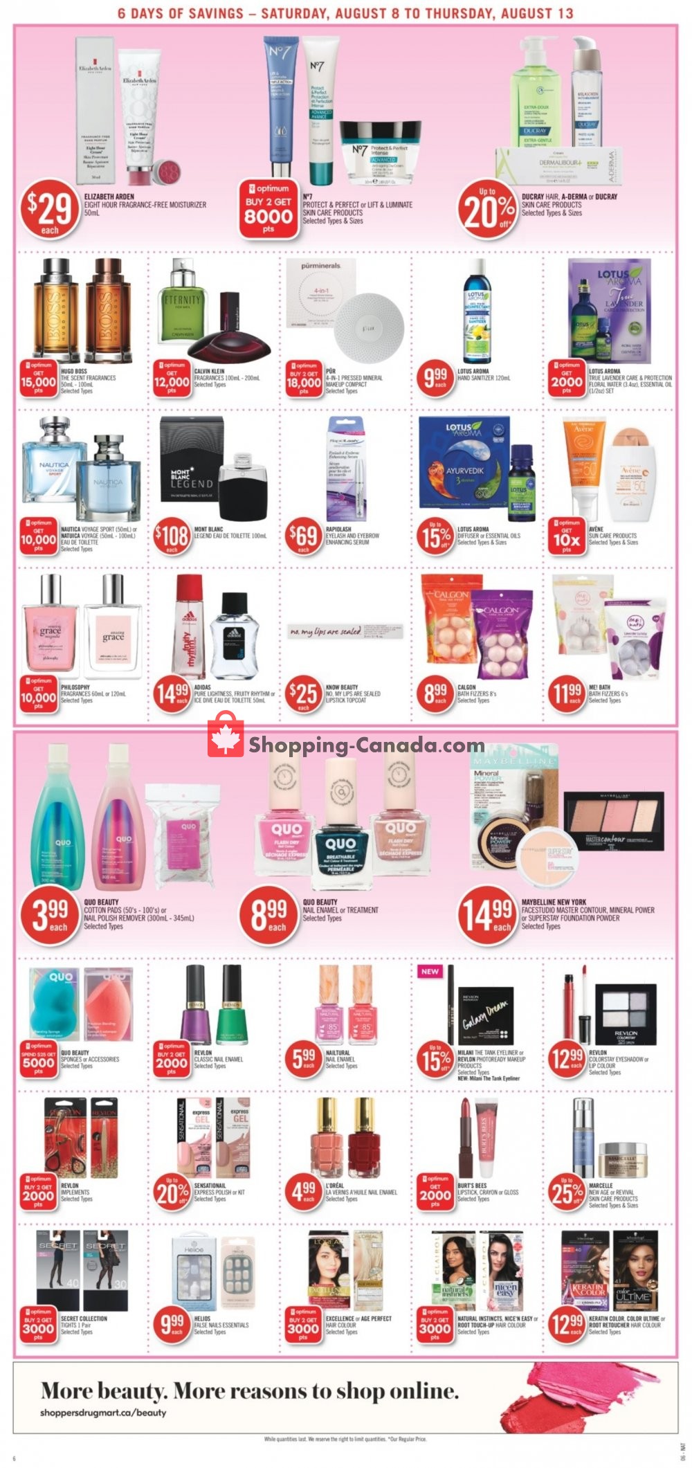 Shoppers Drug Mart flyer from Saturday August 8, 2020 to Thursday August 13, 2020 - page 15