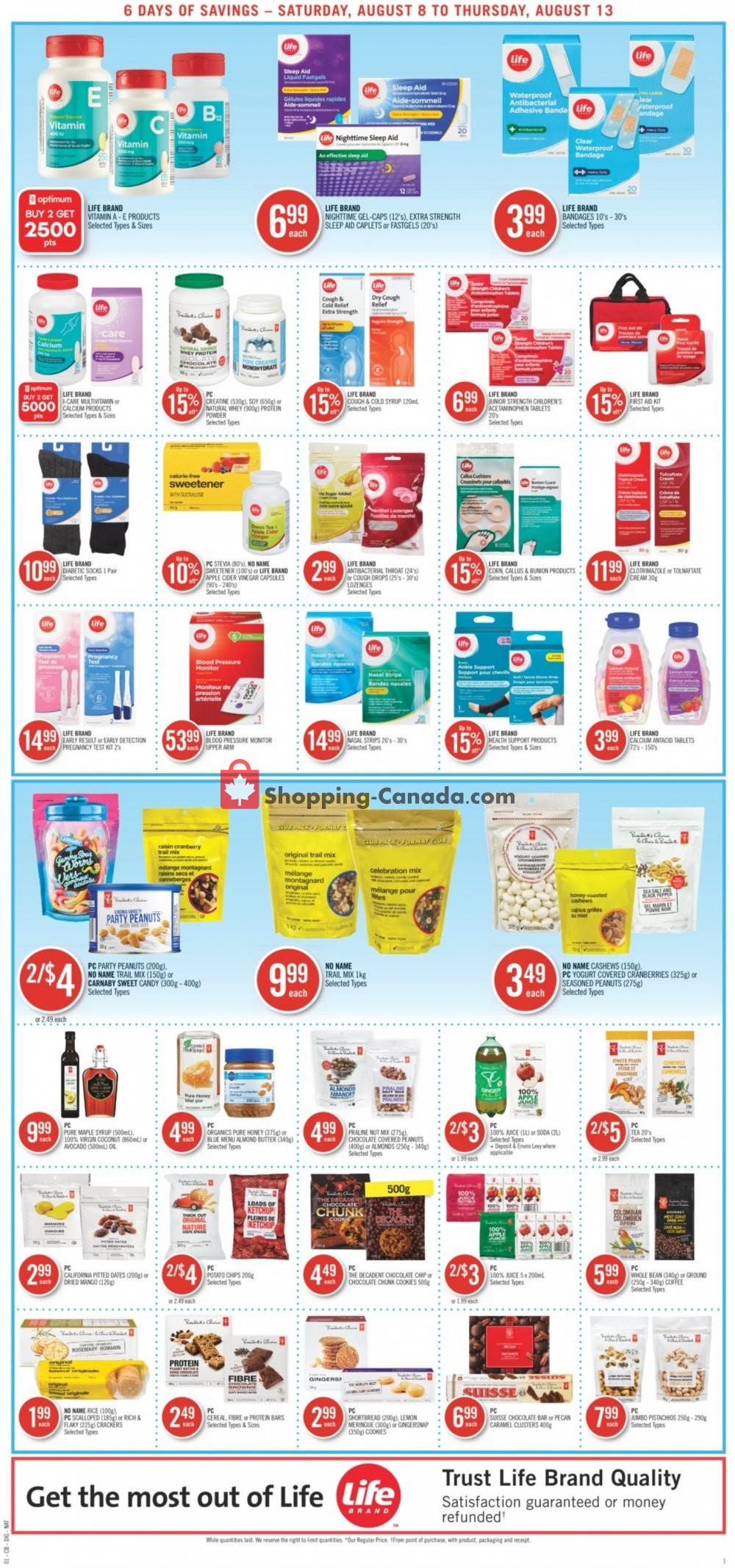 Shoppers Drug Mart flyer from Saturday August 8, 2020 to Thursday August 13, 2020 - page 6