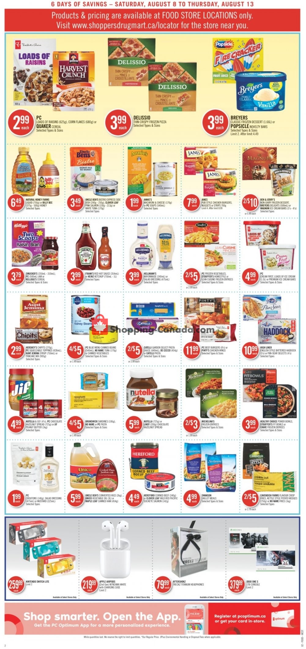 Shoppers Drug Mart flyer from Saturday August 8, 2020 to Thursday August 13, 2020 - page 9