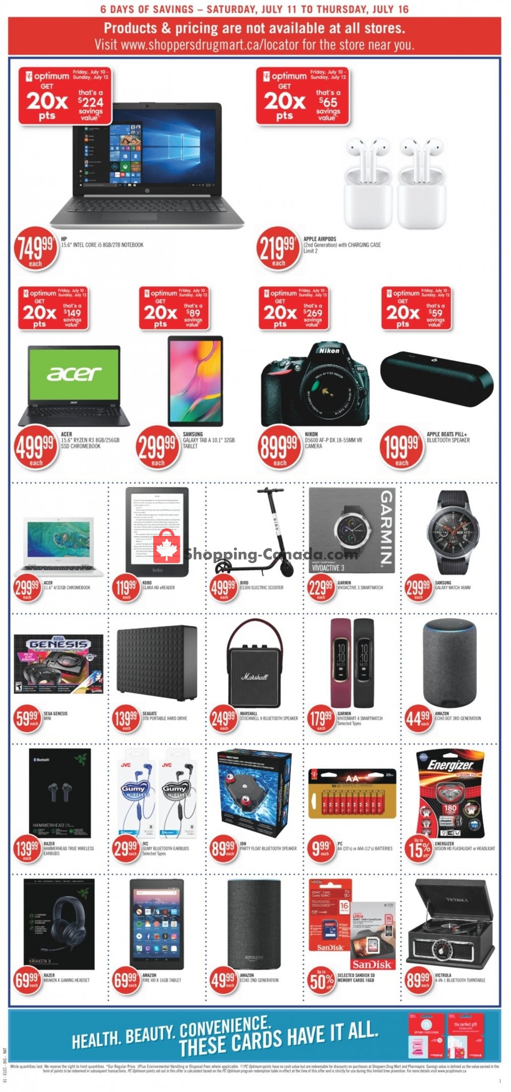 Shoppers Drug Mart flyer from Saturday July 11, 2020 to Thursday July 16, 2020 - page 10