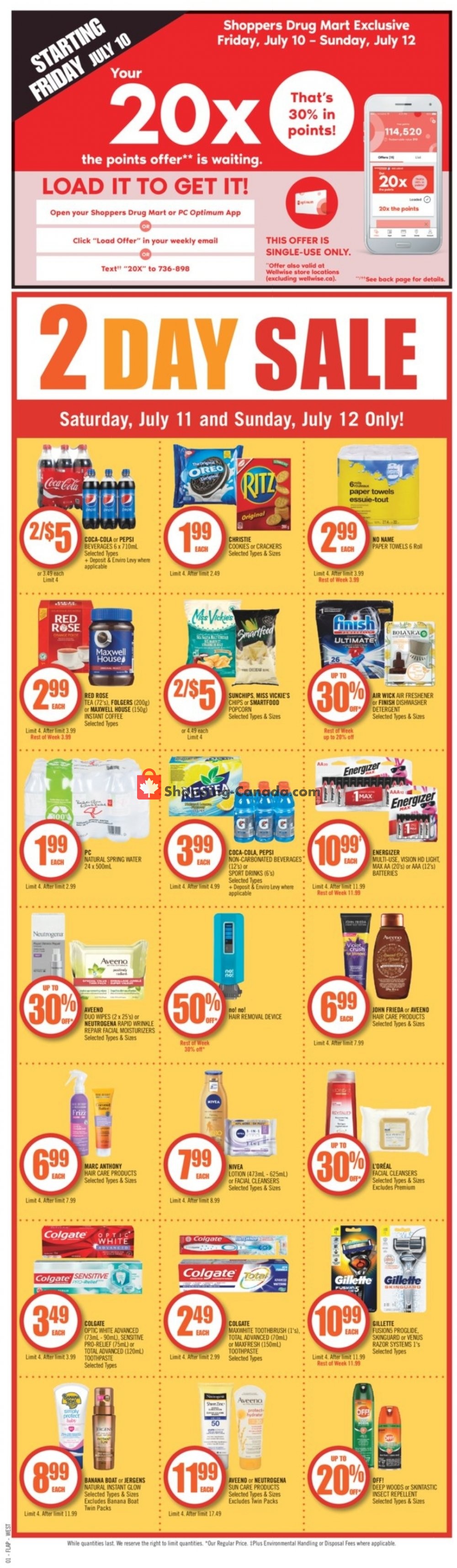 Shoppers Drug Mart flyer from Saturday July 11, 2020 to Thursday July 16, 2020 - page 2