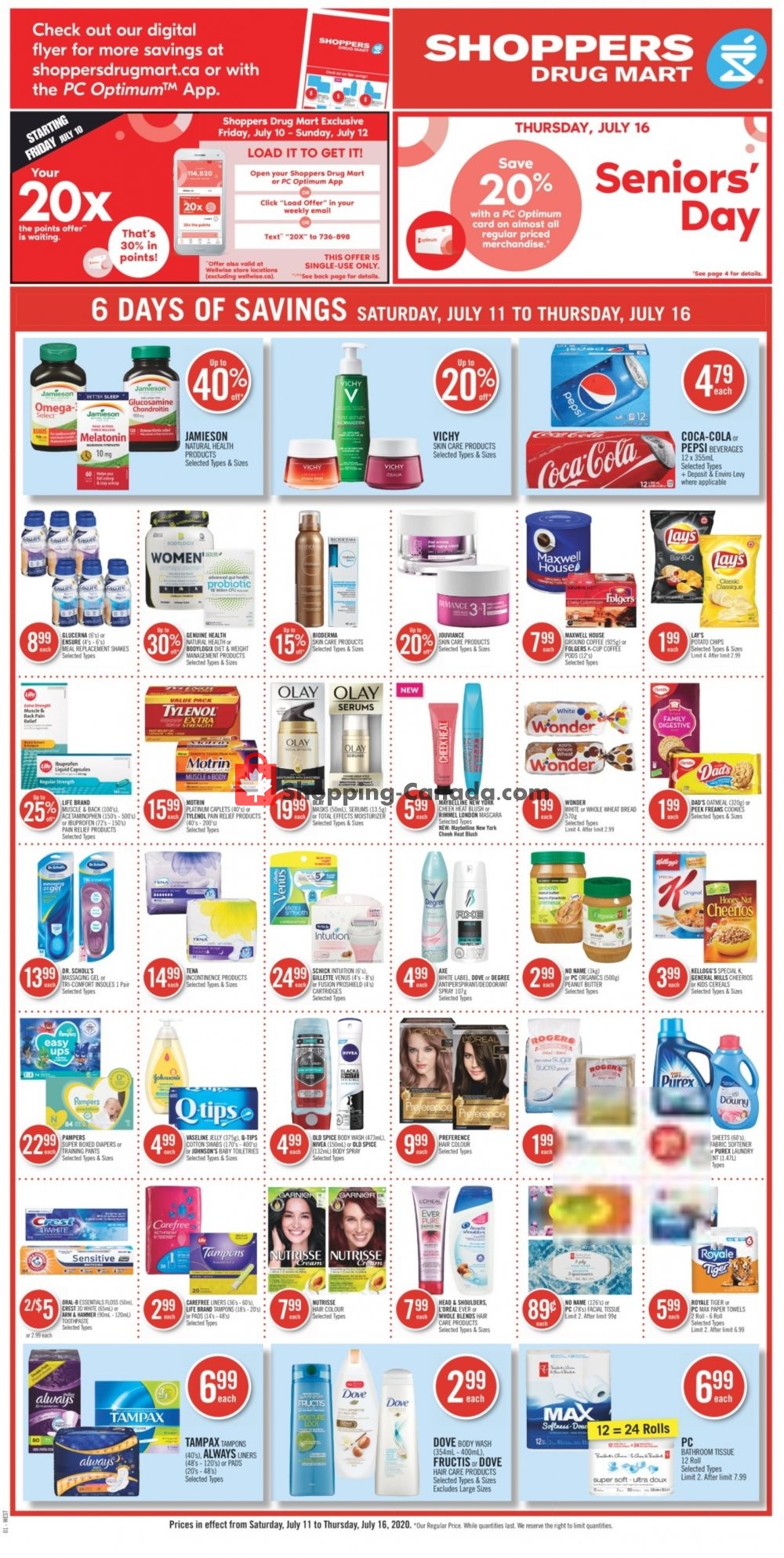 Shoppers Drug Mart flyer from Saturday July 11, 2020 to Thursday July 16, 2020 - page 4