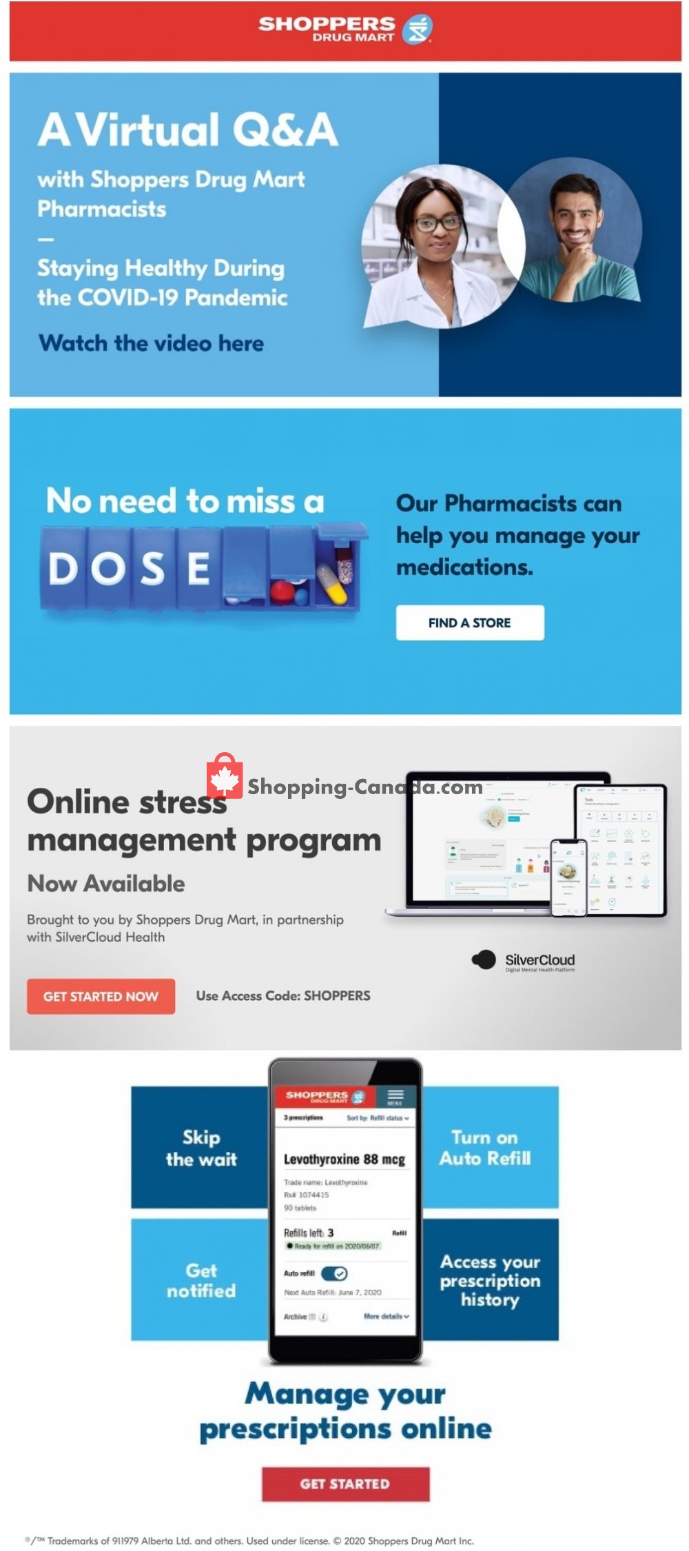 Shoppers Drug Mart flyer from Saturday July 4, 2020 to Thursday July 9, 2020 - page 1