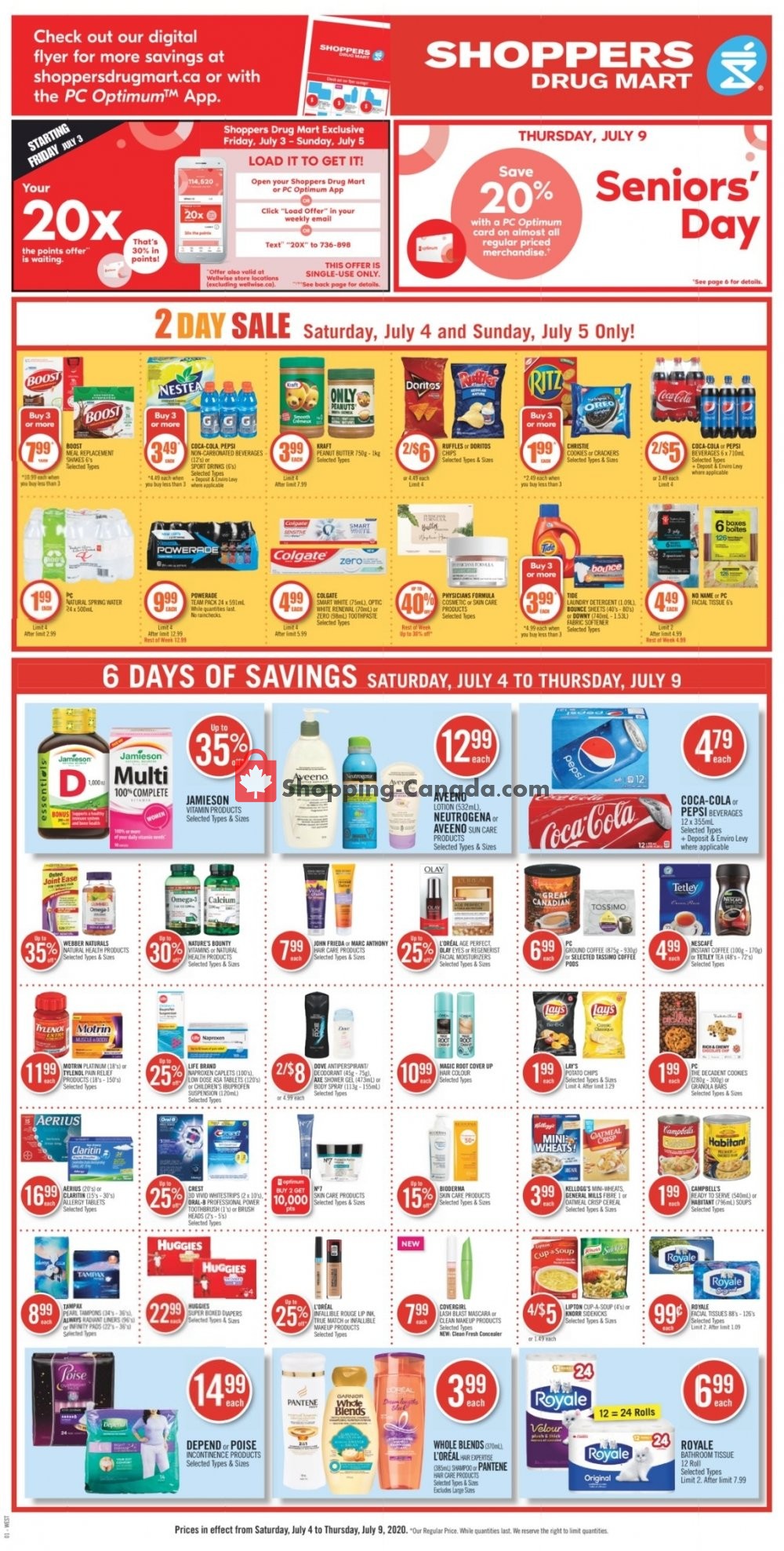 Shoppers Drug Mart flyer from Saturday July 4, 2020 to Thursday July 9, 2020 - page 4