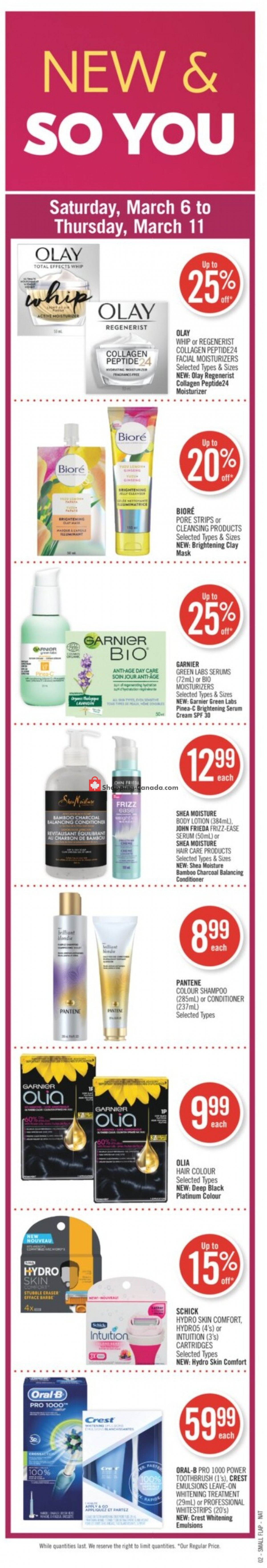 Shoppers Drug Mart flyer from Saturday March 6, 2021 to Thursday March 11, 2021 - page 2