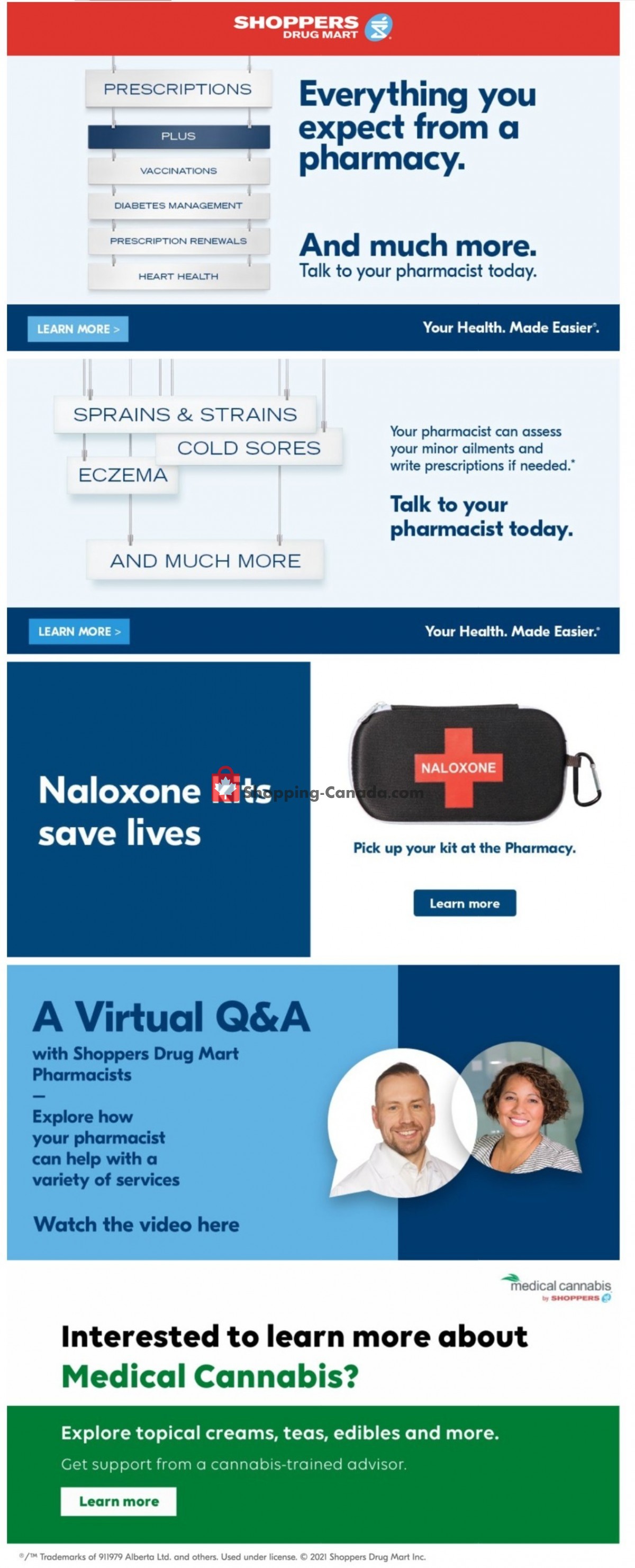 Shoppers Drug Mart flyer from Saturday May 1, 2021 to Thursday May 6, 2021 - page 1