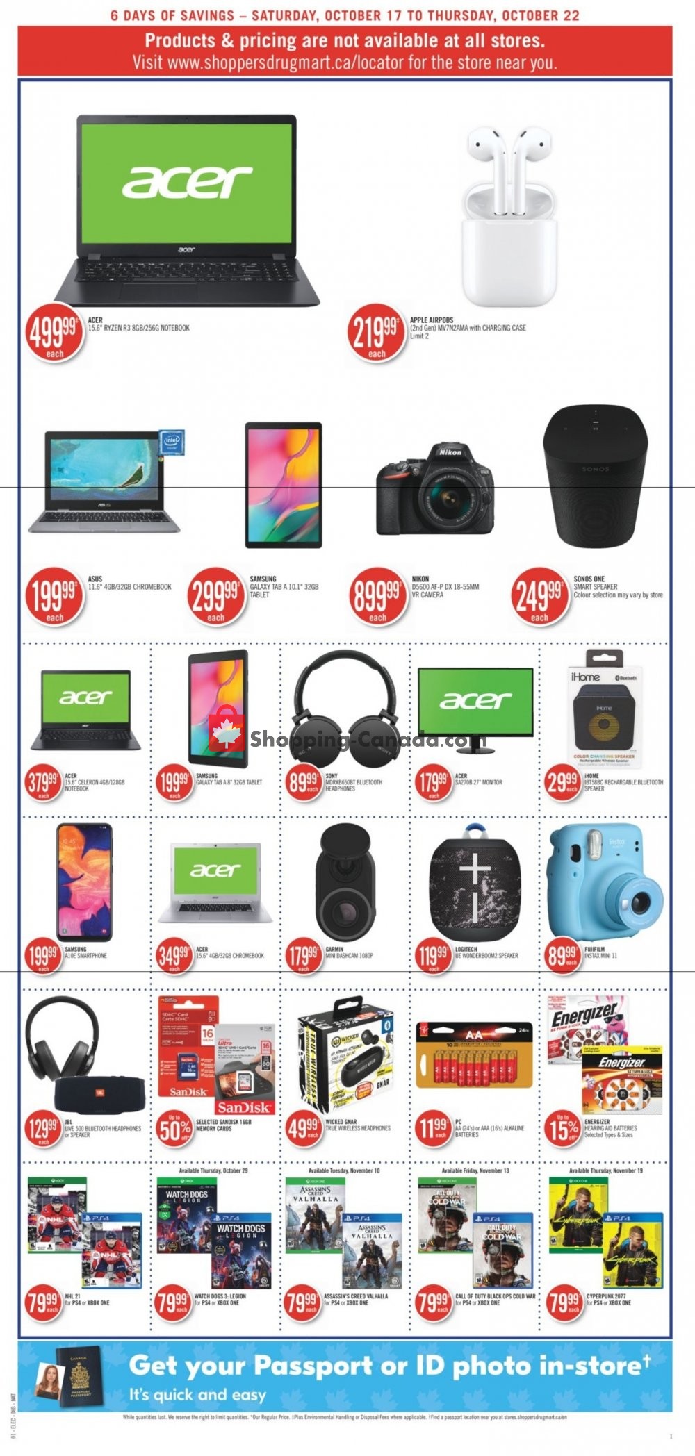 Shoppers Drug Mart flyer from Saturday October 17, 2020 to Thursday October 22, 2020 - page 17
