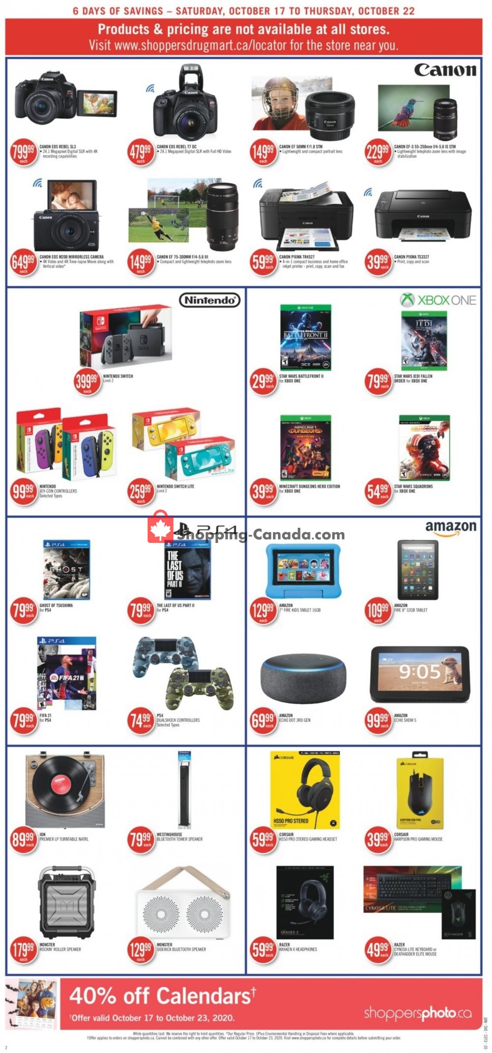 Shoppers Drug Mart flyer from Saturday October 17, 2020 to Thursday October 22, 2020 - page 18