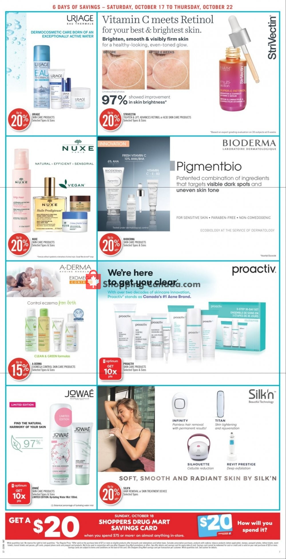 Shoppers Drug Mart flyer from Saturday October 17, 2020 to Thursday October 22, 2020 - page 20