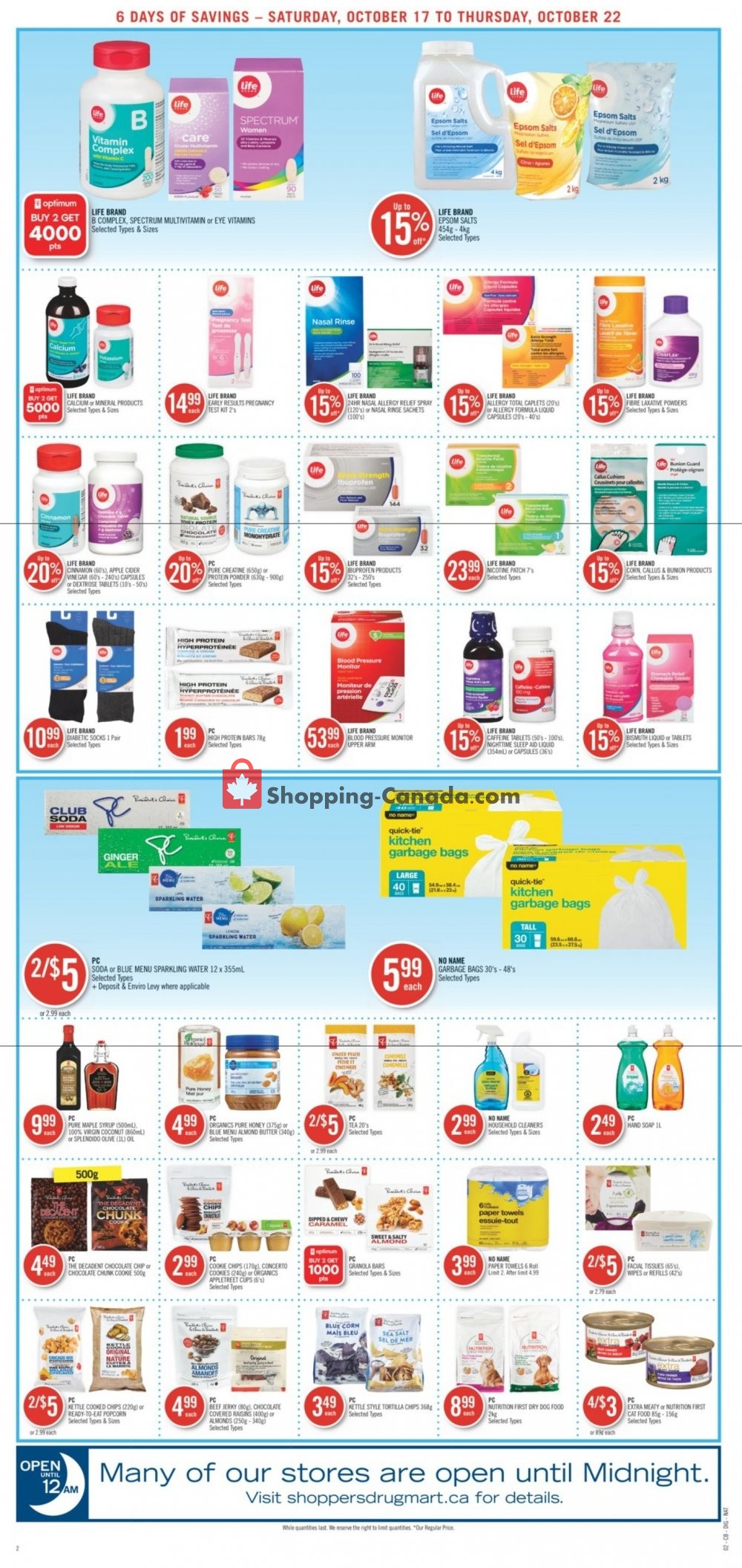 Shoppers Drug Mart flyer from Saturday October 17, 2020 to Thursday October 22, 2020 - page 22