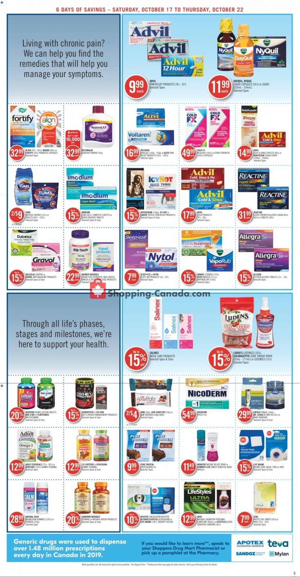 Shoppers Drug Mart flyer from Saturday October 17, 2020 to Thursday October 22, 2020 - page 4