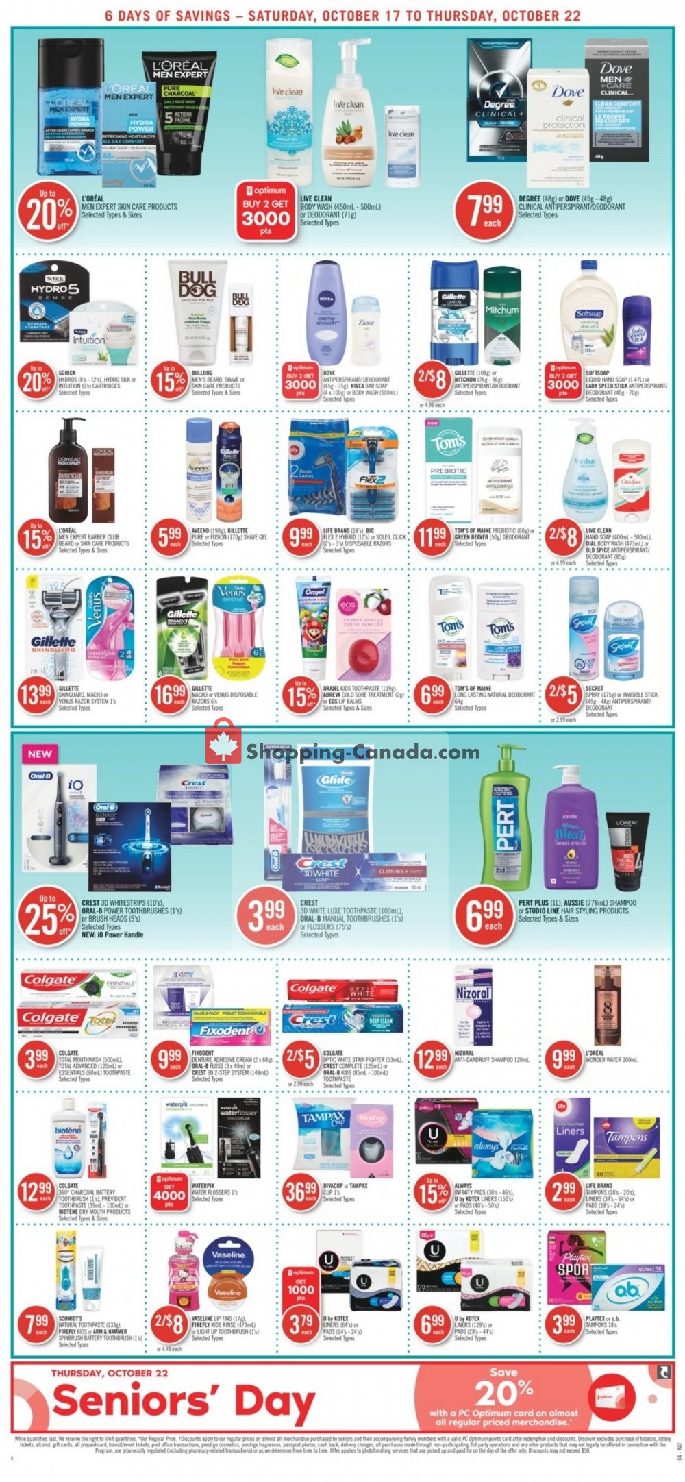 Shoppers Drug Mart flyer from Saturday October 17, 2020 to Thursday October 22, 2020 - page 8