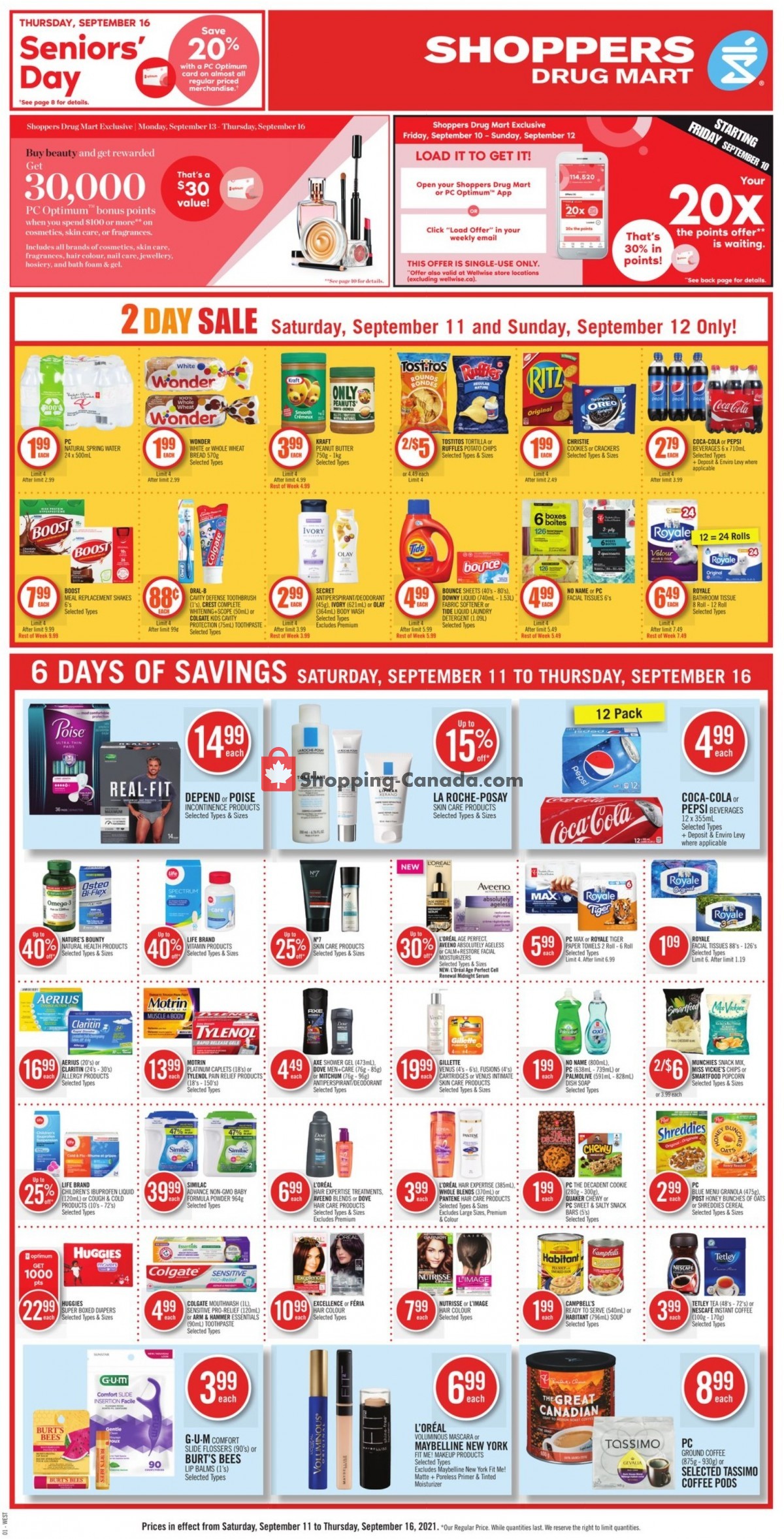 Shoppers Drug Mart flyer from Saturday September 11, 2021 to Thursday September 16, 2021 - page 3