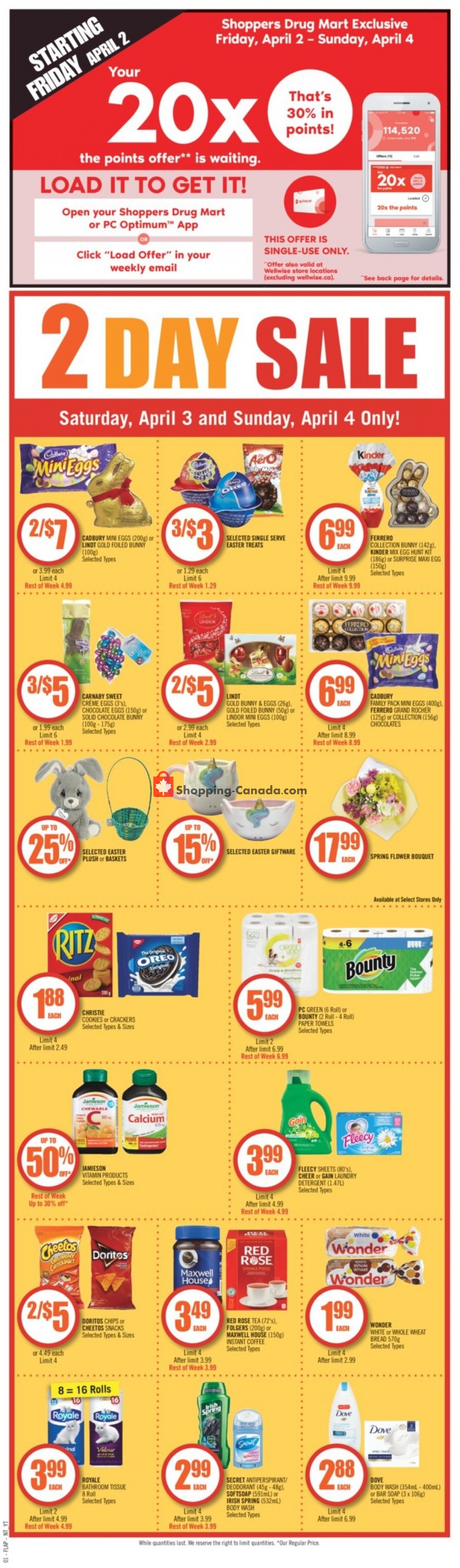 Shoppers Drug Mart flyer from Saturday April 3, 2021 to Thursday April 8, 2021 - page 2