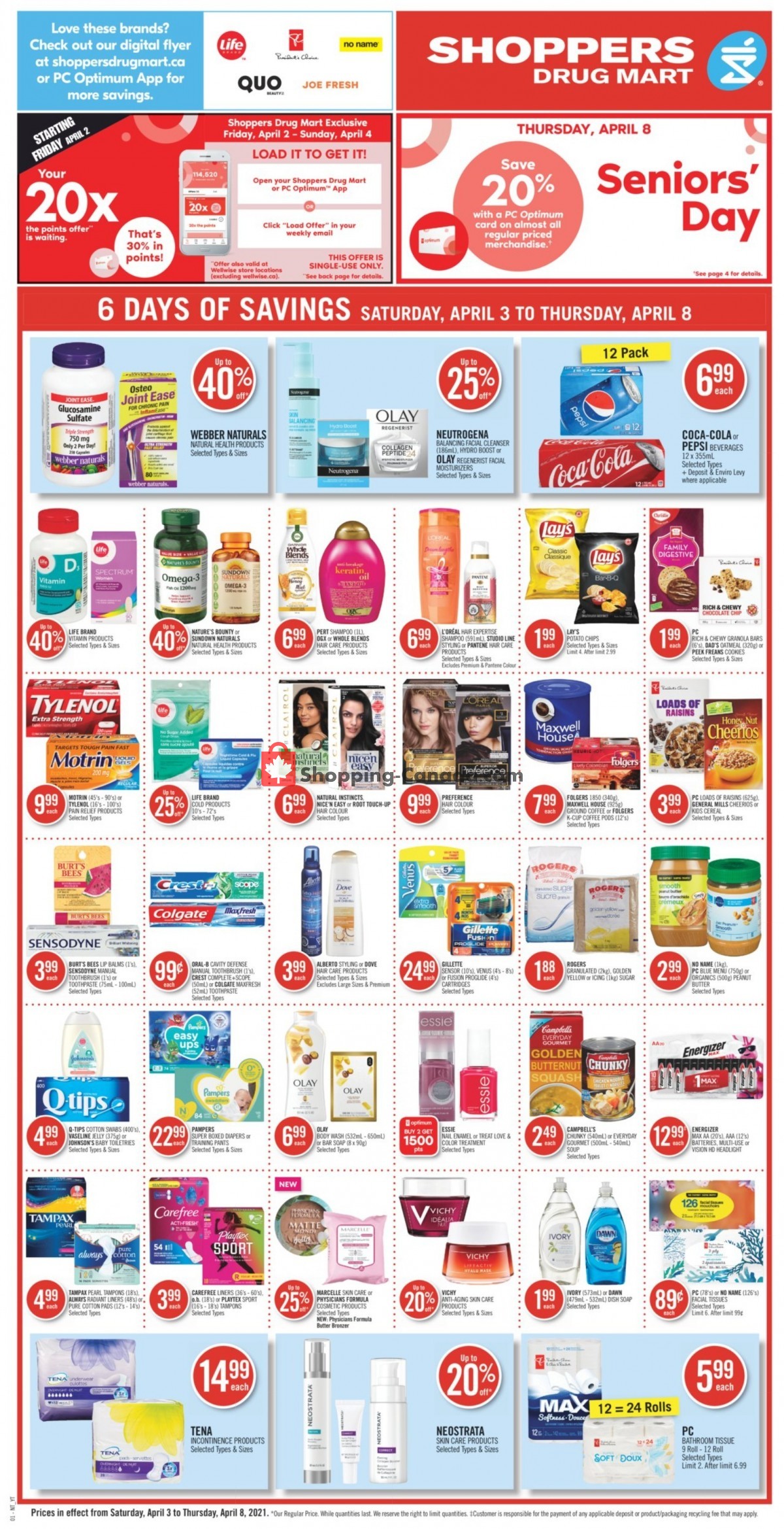 Shoppers Drug Mart flyer from Saturday April 3, 2021 to Thursday April 8, 2021 - page 4