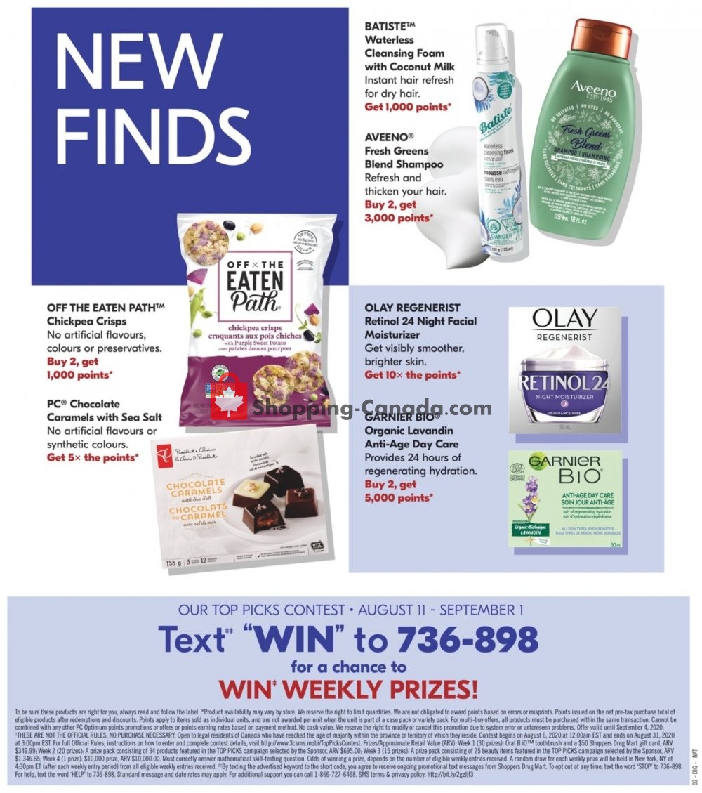 Shoppers Drug Mart flyer from Saturday August 8, 2020 to Thursday August 13, 2020 - page 20