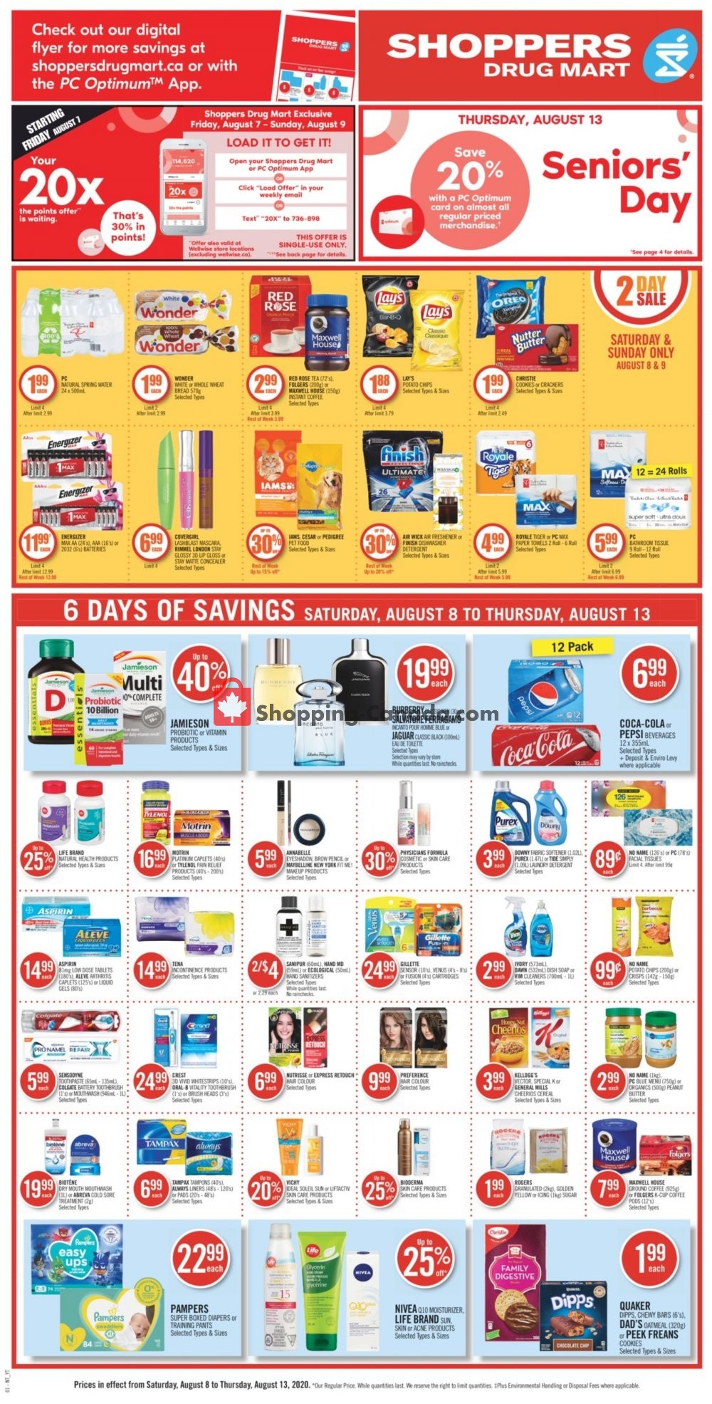 Shoppers Drug Mart flyer from Saturday August 8, 2020 to Thursday August 13, 2020 - page 4