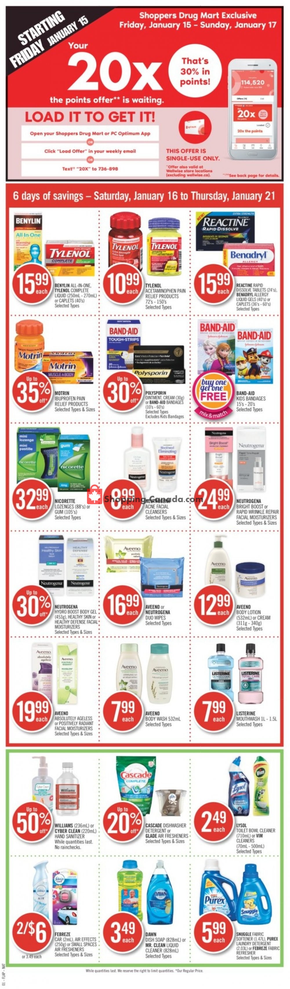 Shoppers Drug Mart flyer from Saturday January 16, 2021 to Thursday January 21, 2021 - page 2