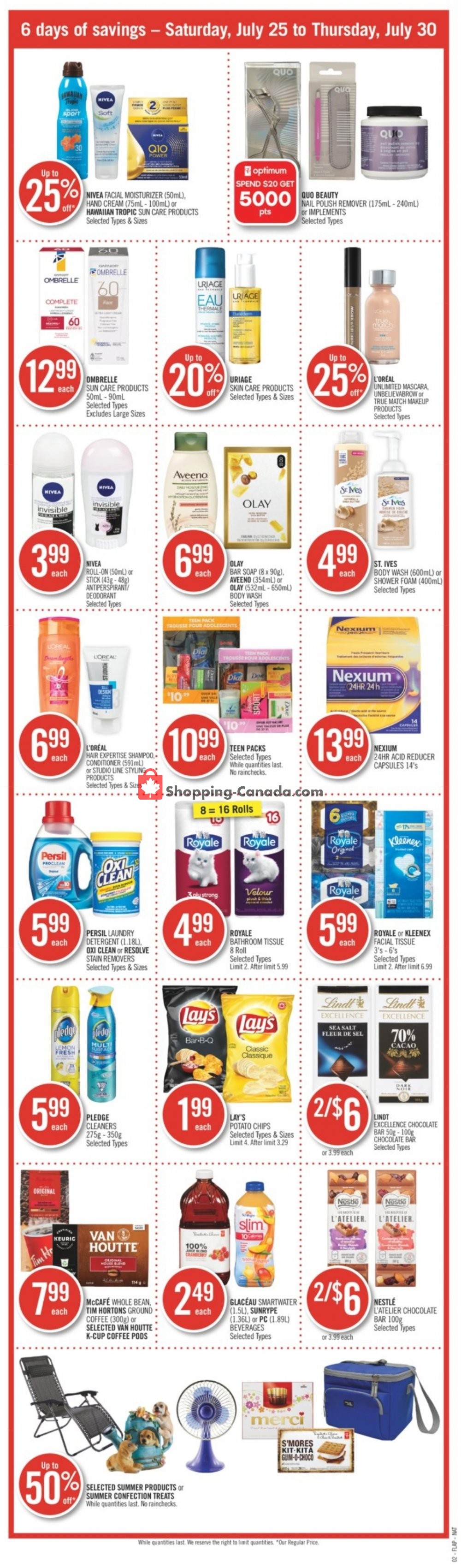 Shoppers Drug Mart flyer from Saturday July 25, 2020 to Thursday July 30, 2020 - page 2