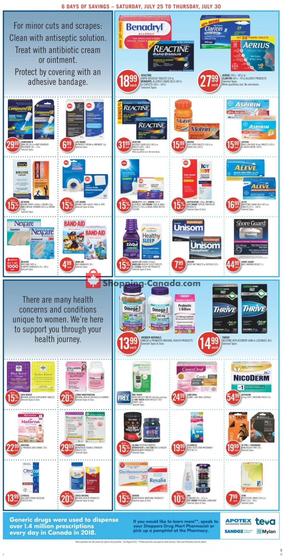 Shoppers Drug Mart flyer from Saturday July 25, 2020 to Thursday July 30, 2020 - page 4