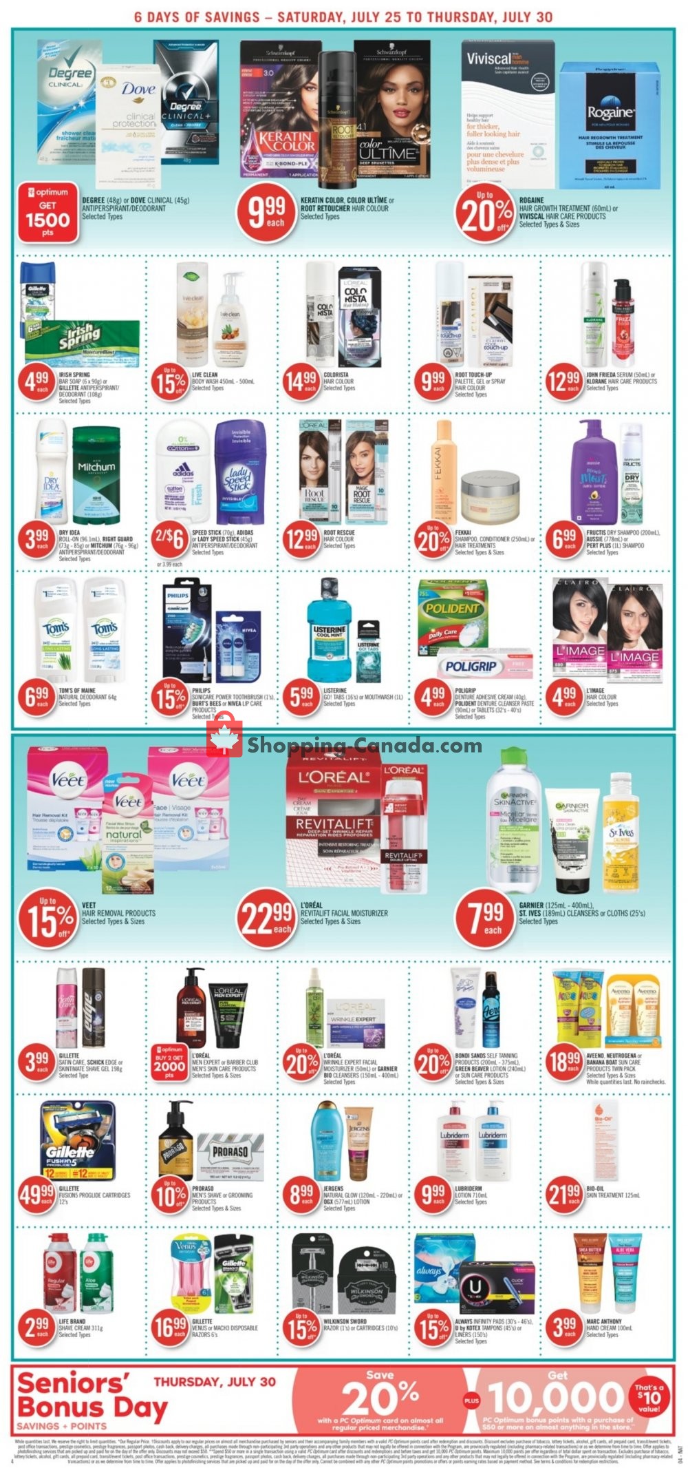 Shoppers Drug Mart flyer from Saturday July 25, 2020 to Thursday July 30, 2020 - page 6