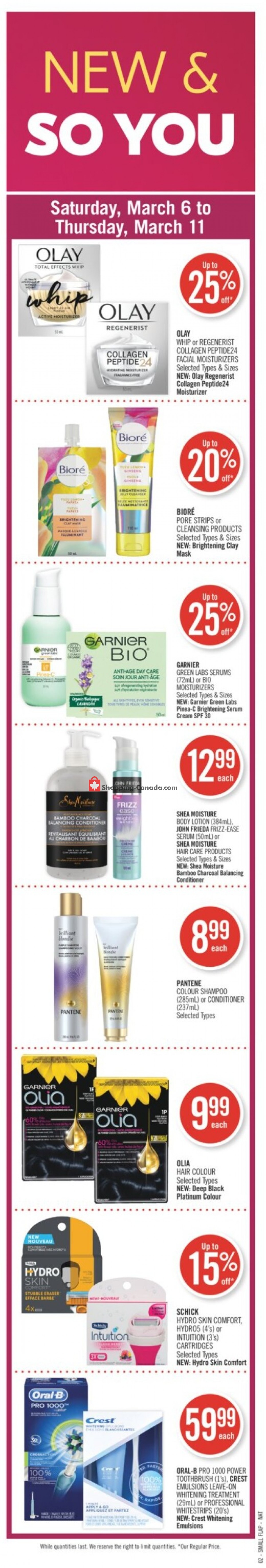 Shoppers Drug Mart flyer from Saturday March 6, 2021 to Thursday March 11, 2021 - page 2