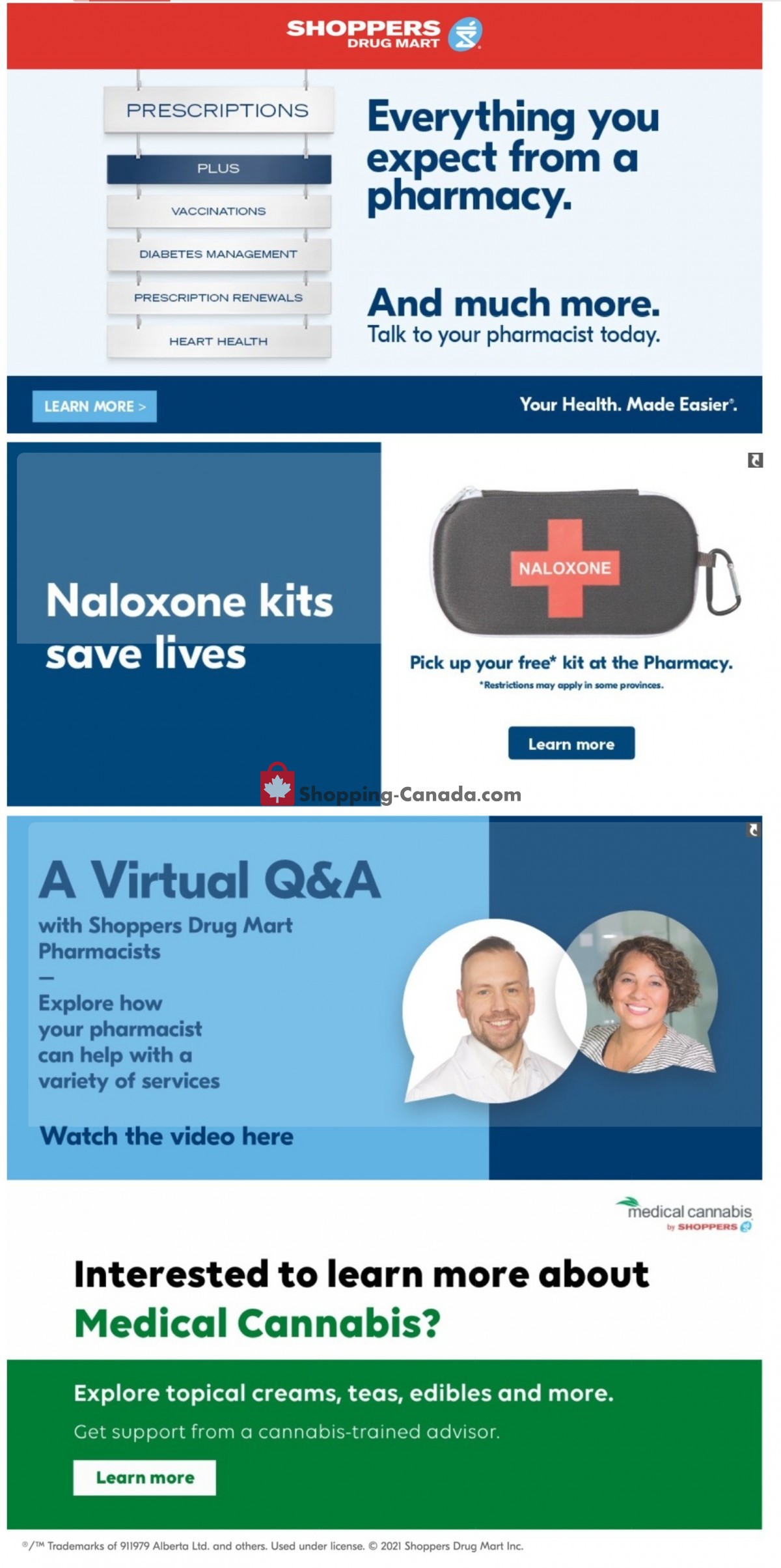 Shoppers Drug Mart flyer from Saturday May 1, 2021 to Thursday May 6, 2021 - page 1